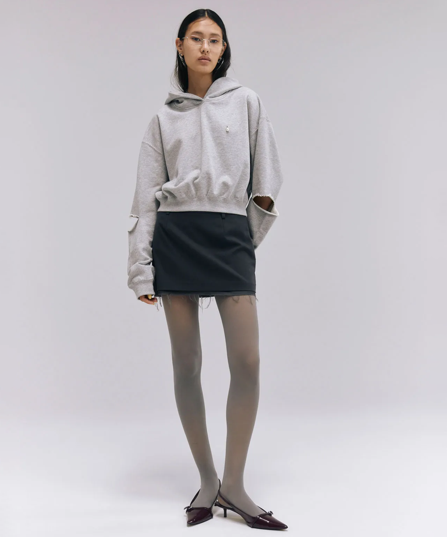 SLIT SHORT HOODIE JOSEMOON