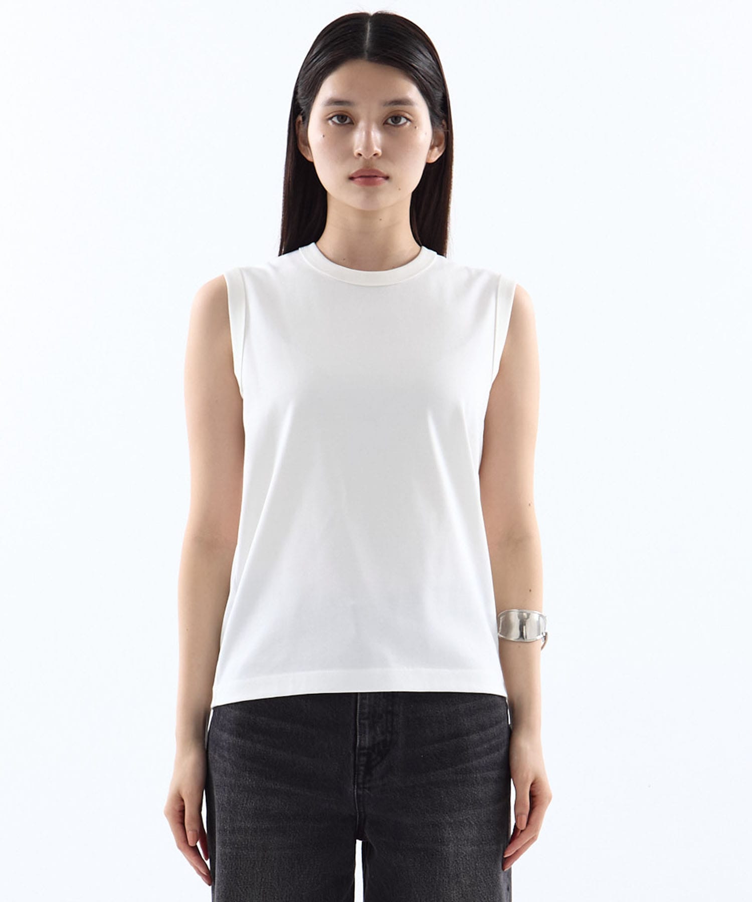 REFINA SLEEVELESS T-SHIRT CINOH