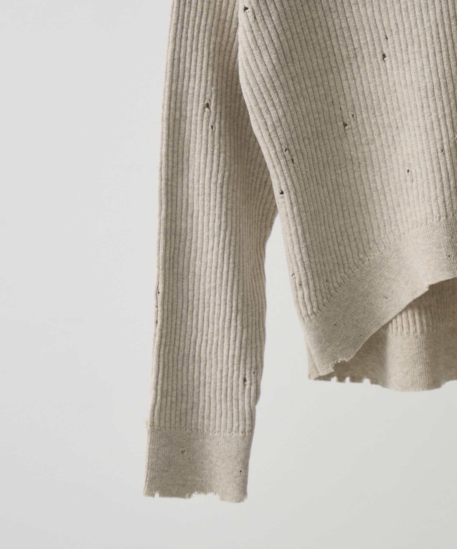 DISTRESSED KNIT PULLOVER Maison MIHARA YASUHIRO