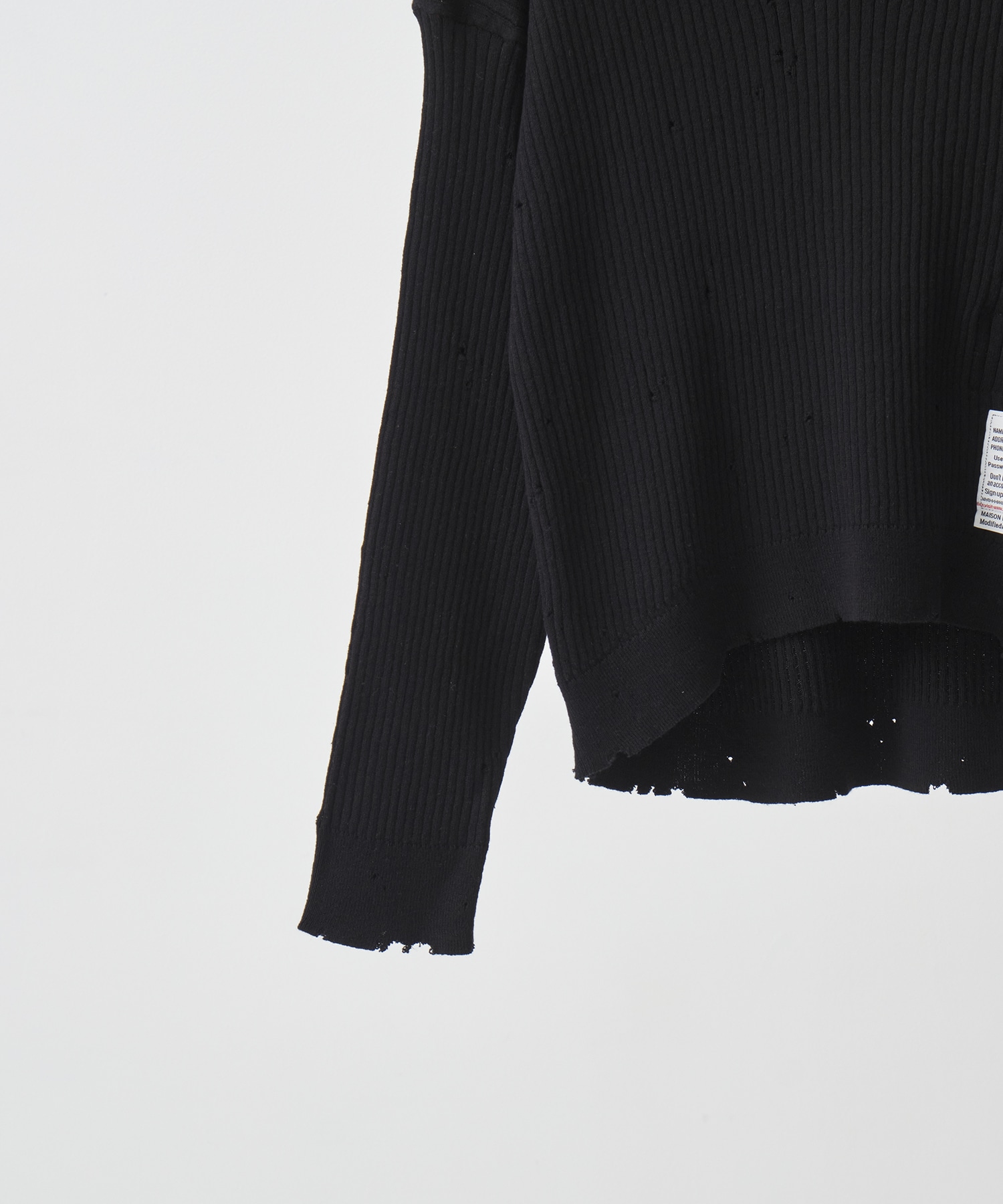 DISTRESSED KNIT PULLOVER Maison MIHARA YASUHIRO