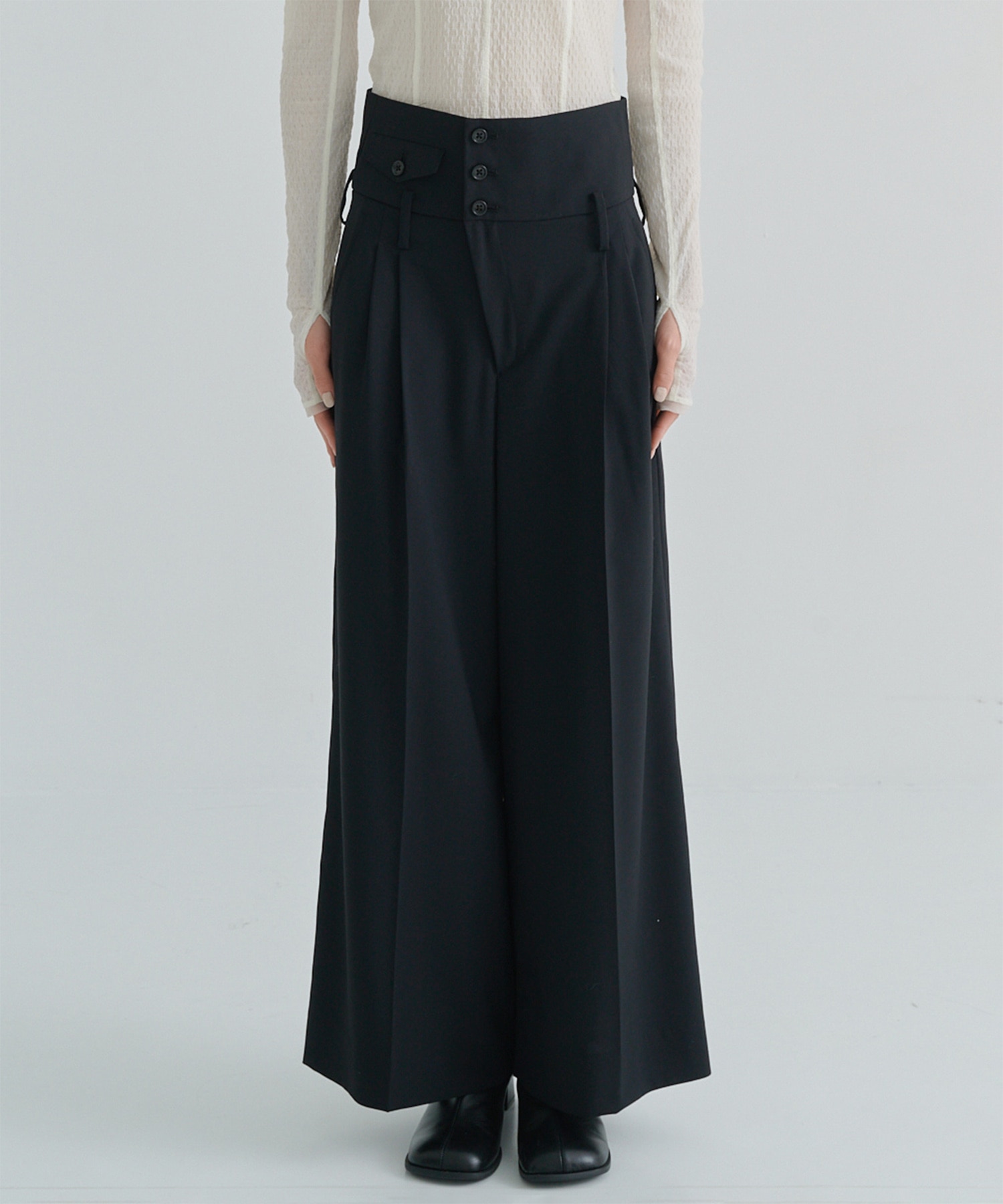 HIGH WAIST DESIGN TROUSERS TAAKK