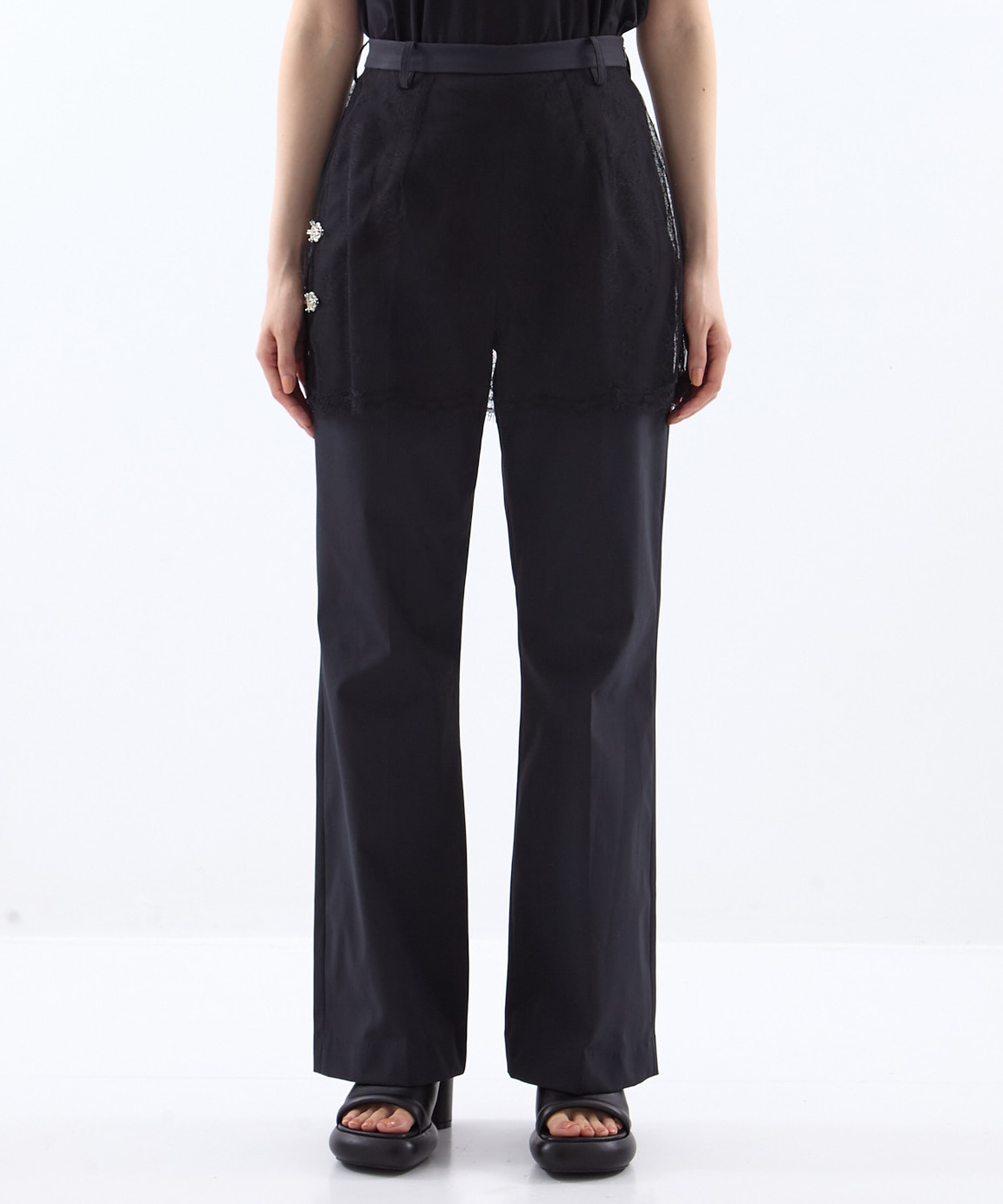 flower tulle skirt pants tanakadaisuke