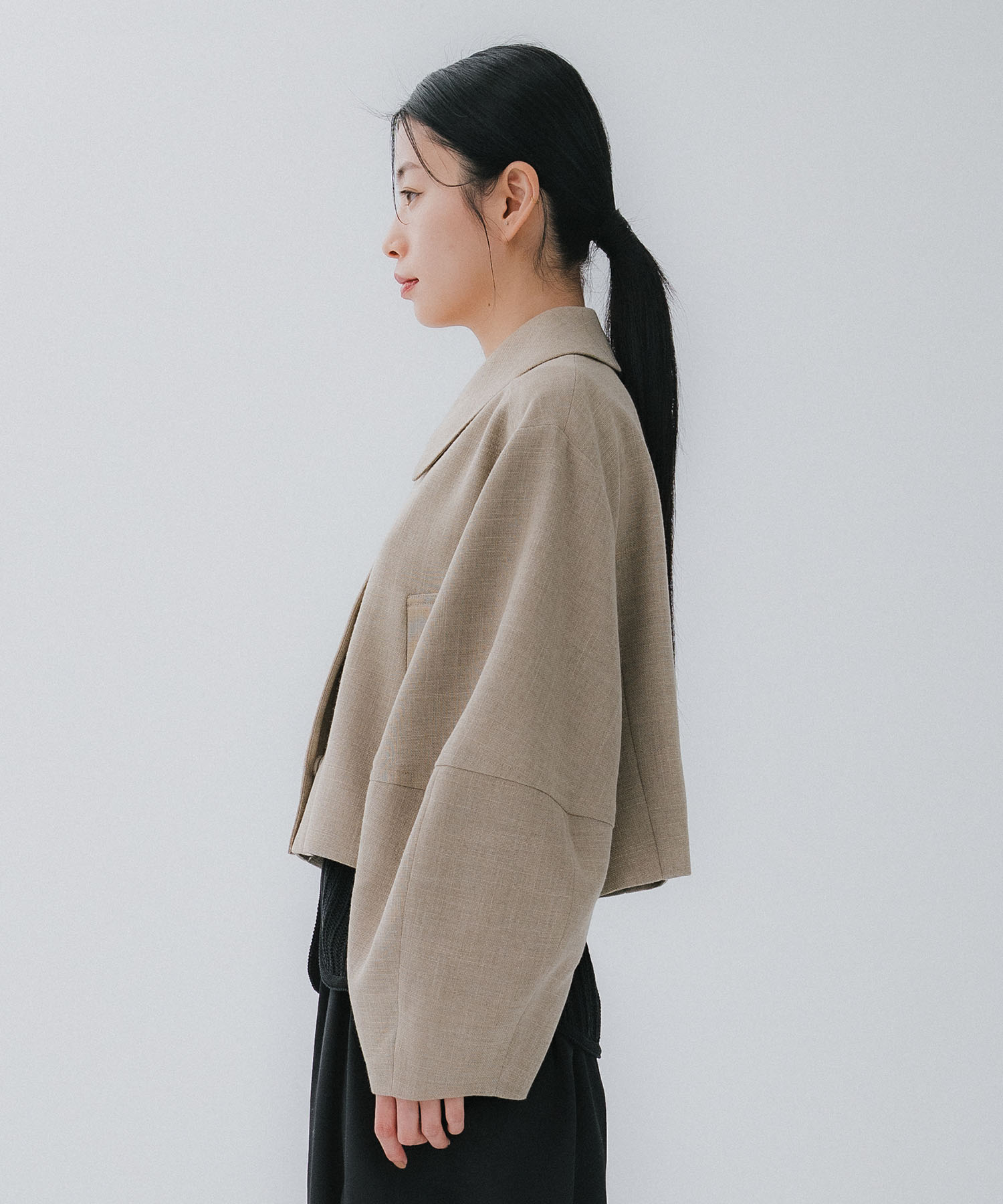 COCOON SLEEVE SHORT JACKET CLANE