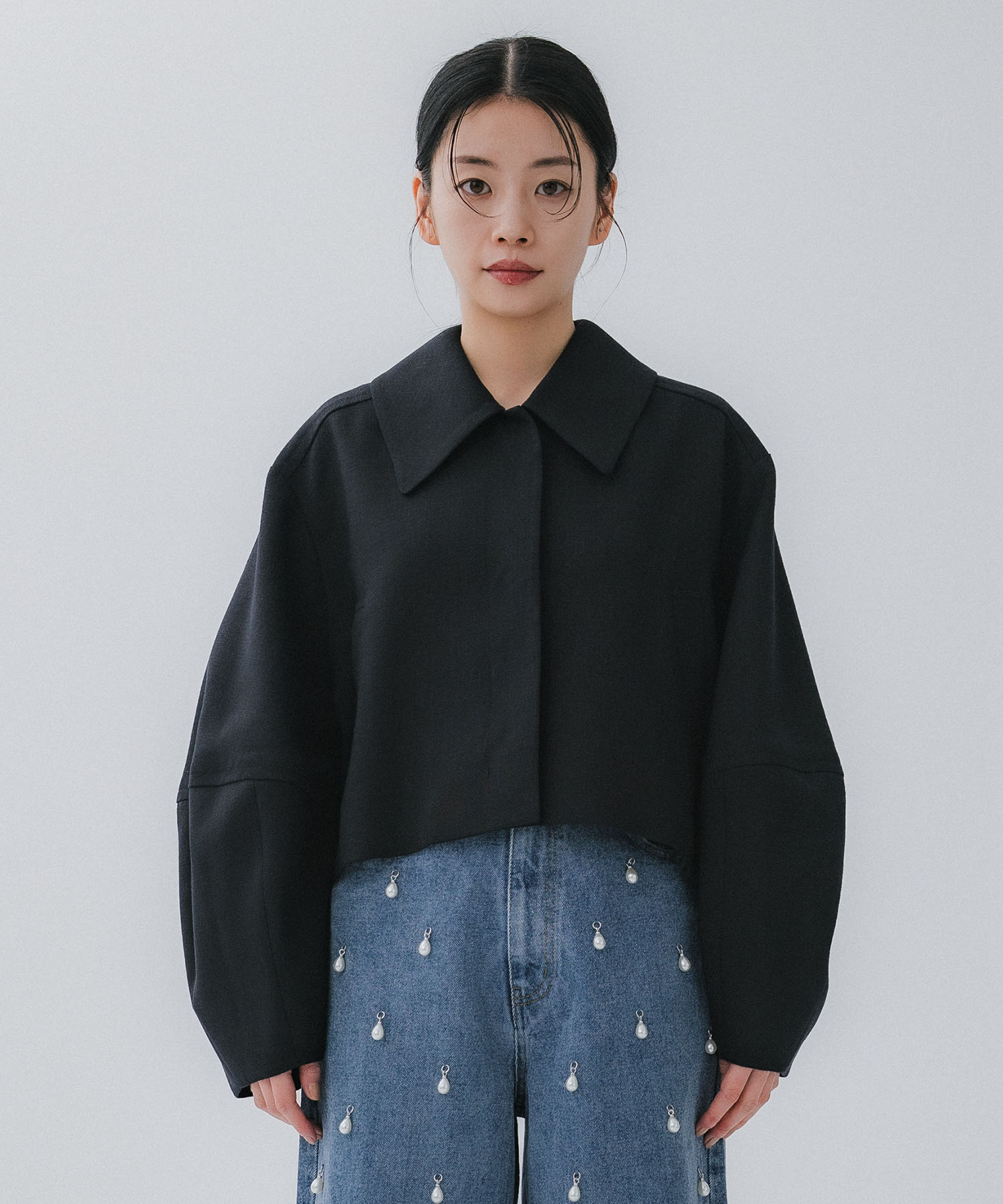 COCOON SLEEVE SHORT JACKET CLANE