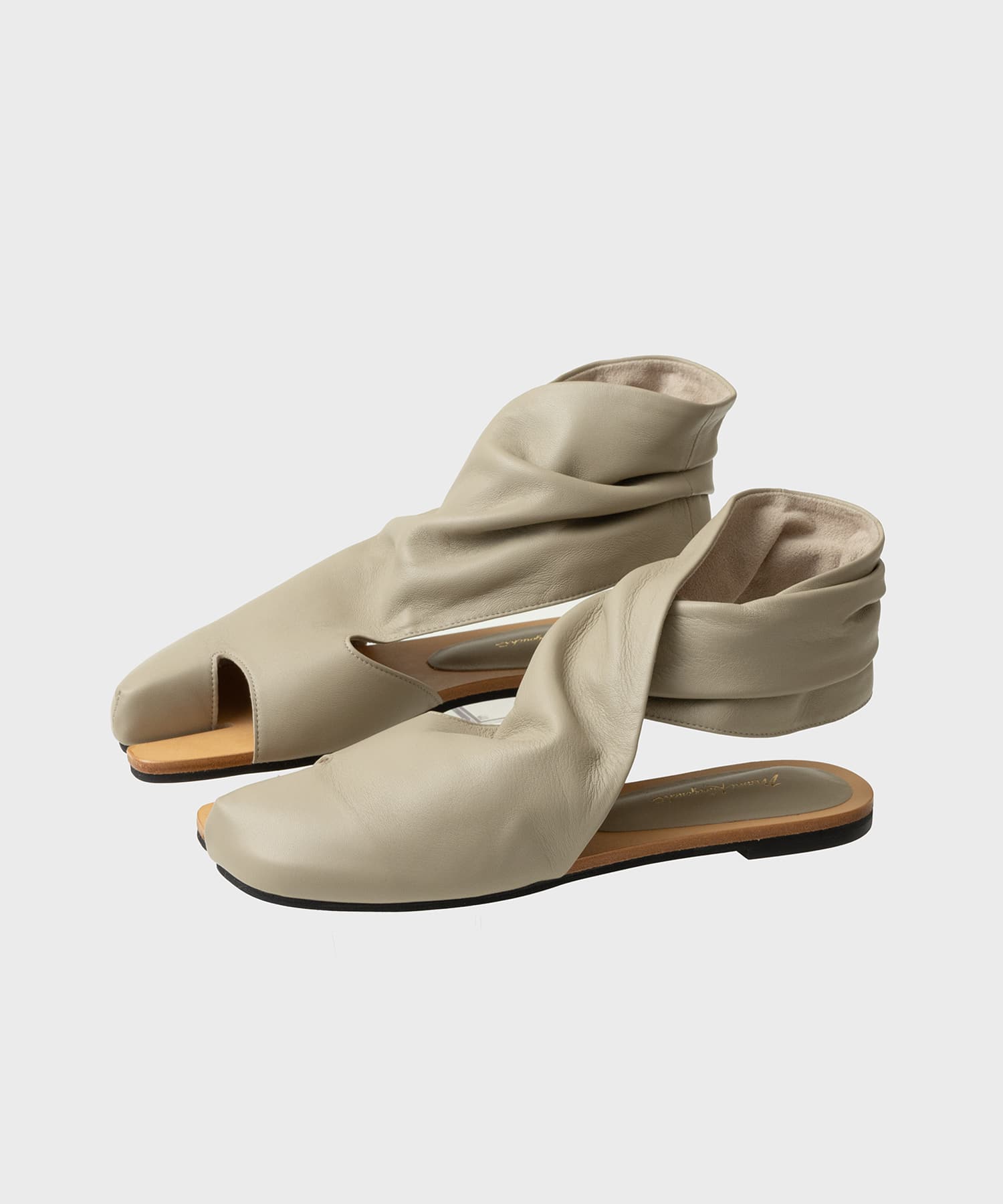 Sheep Leather Tabi Sandals Mame Kurogouchi