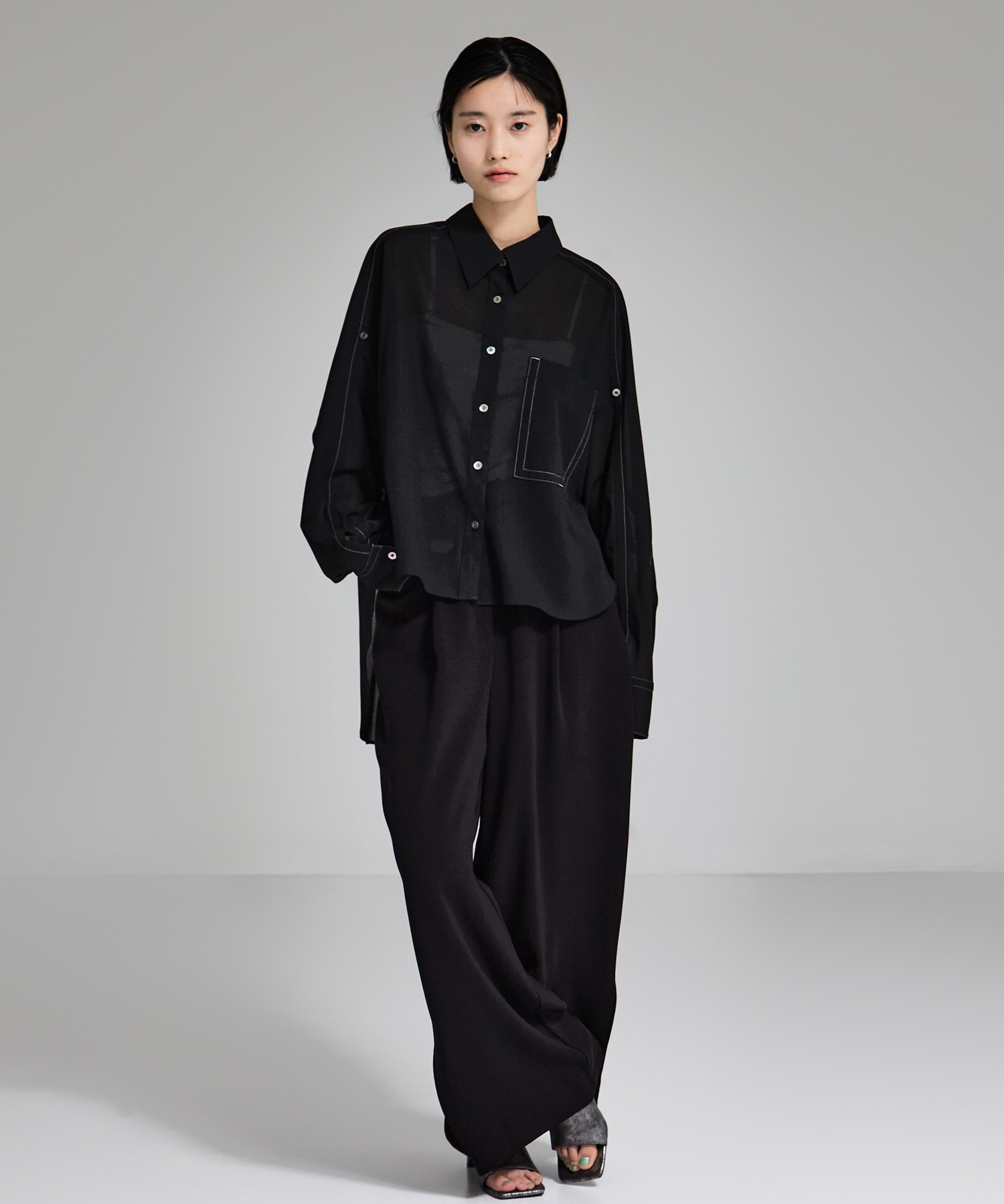 Matte Sheer Over Shirt STUDIOUS