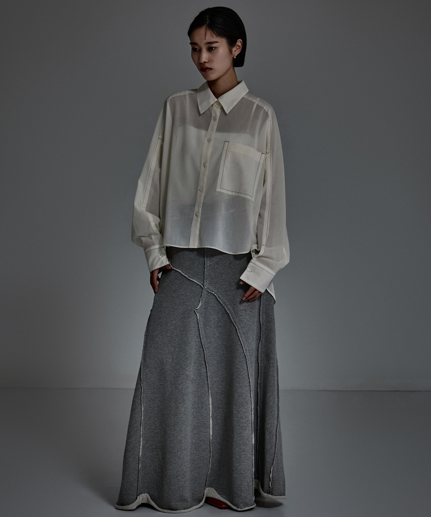 Stetched Sheer Shirt STUDIOUS