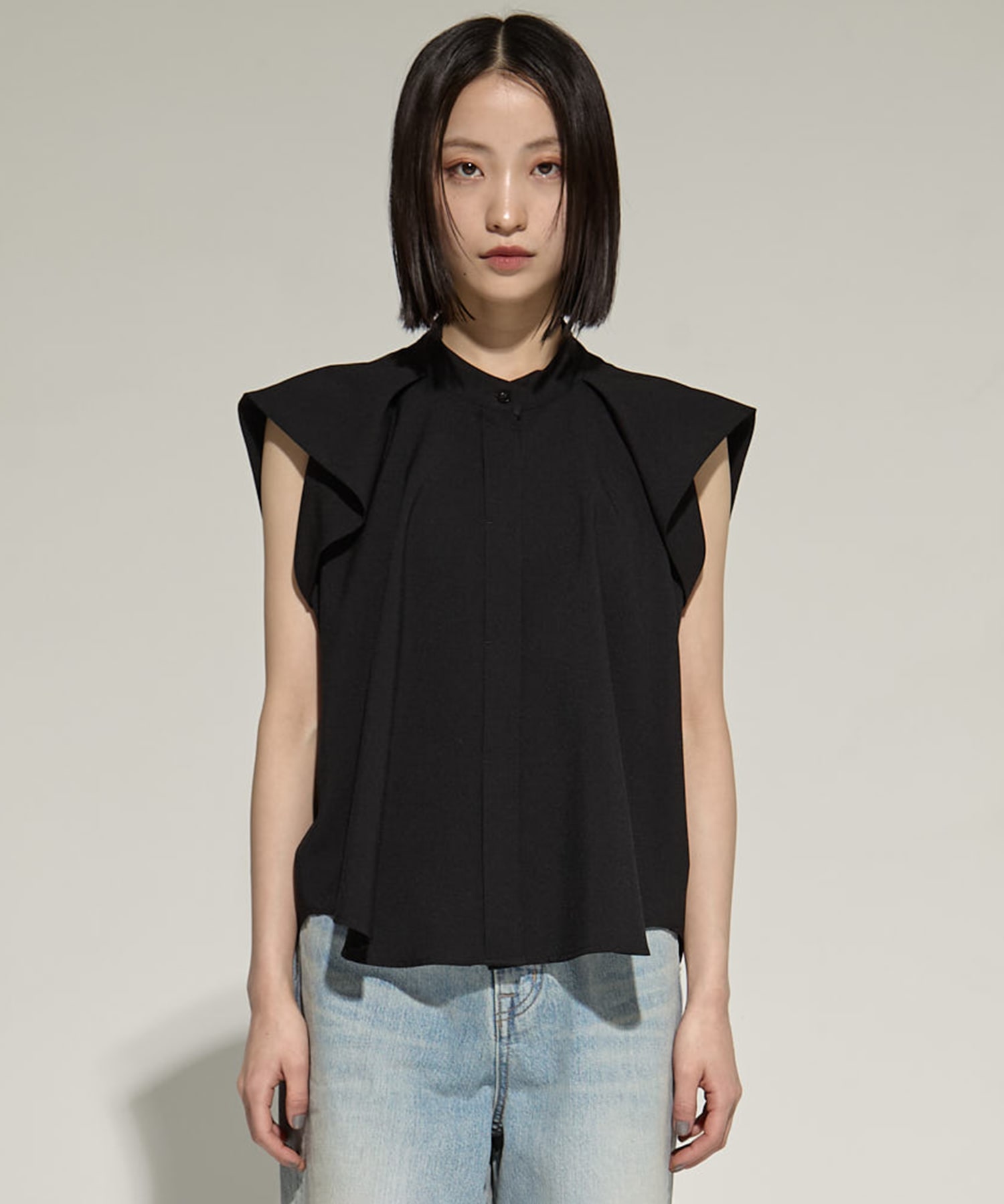French Sleeve Drape Shirt STUDIOUS