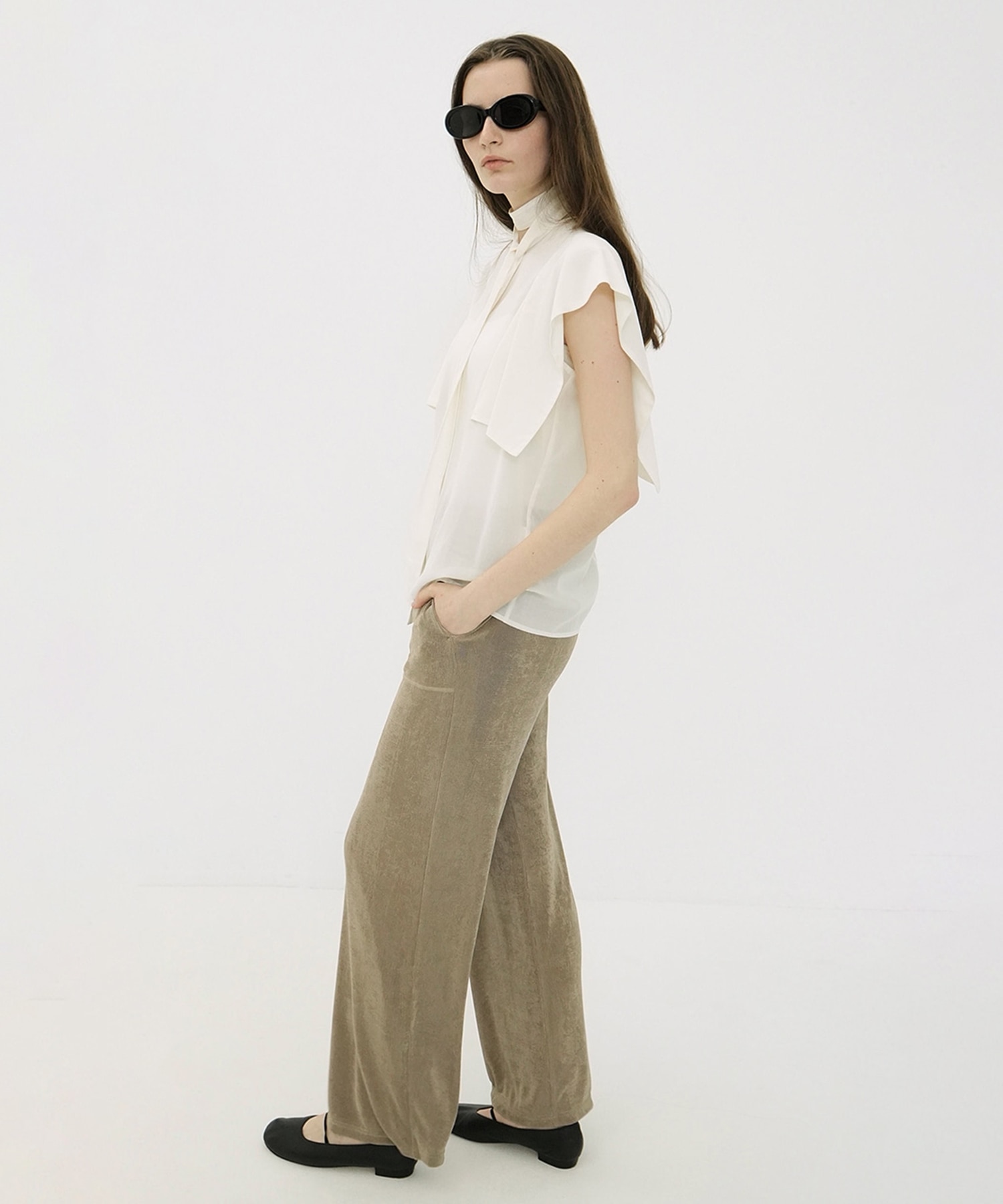 SQUARE SLEEVE BLOUSE CLANE