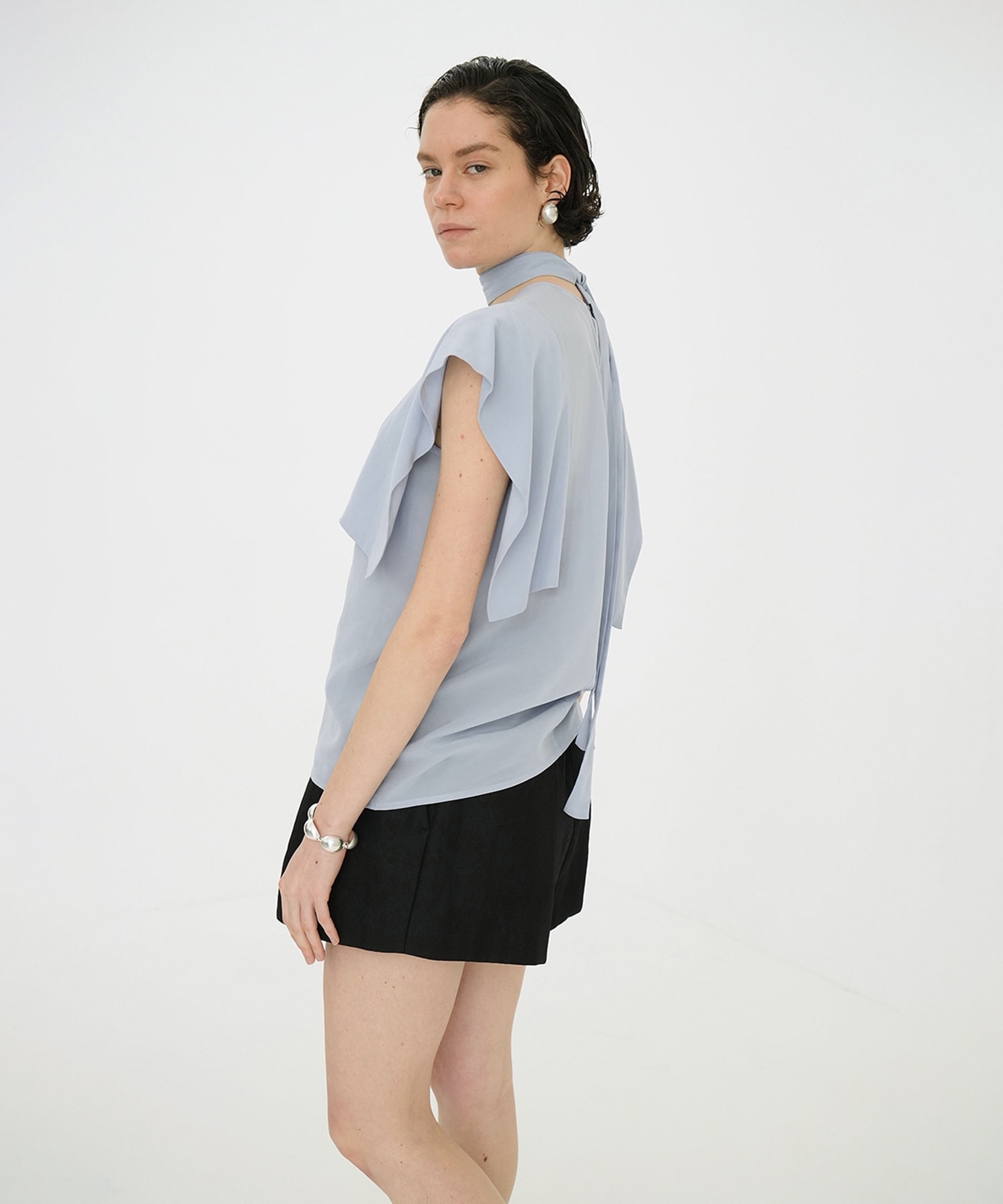 SQUARE SLEEVE BLOUSE CLANE