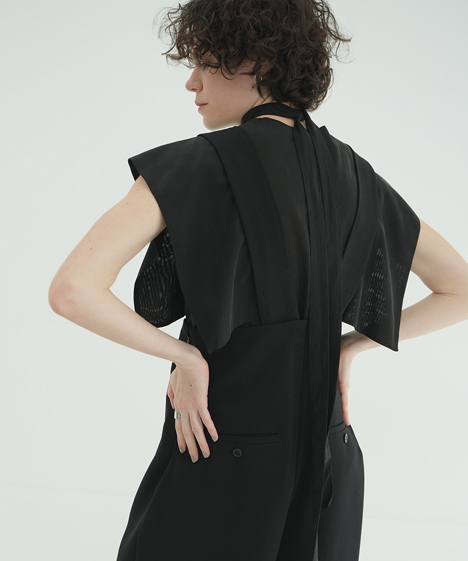 SQUARE SLEEVE BLOUSE CLANE