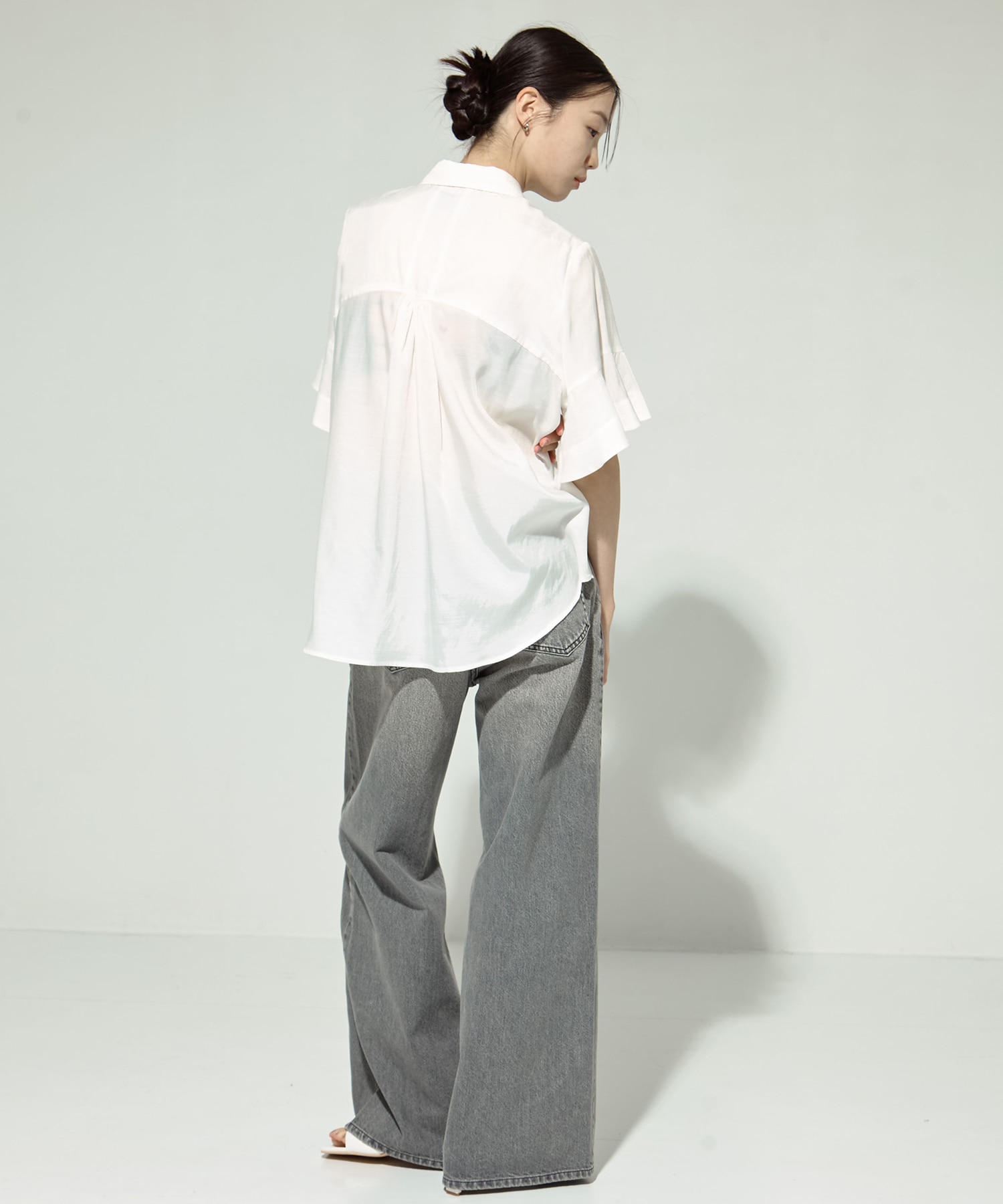 Hem Flare 2way Blouse STUDIOUS