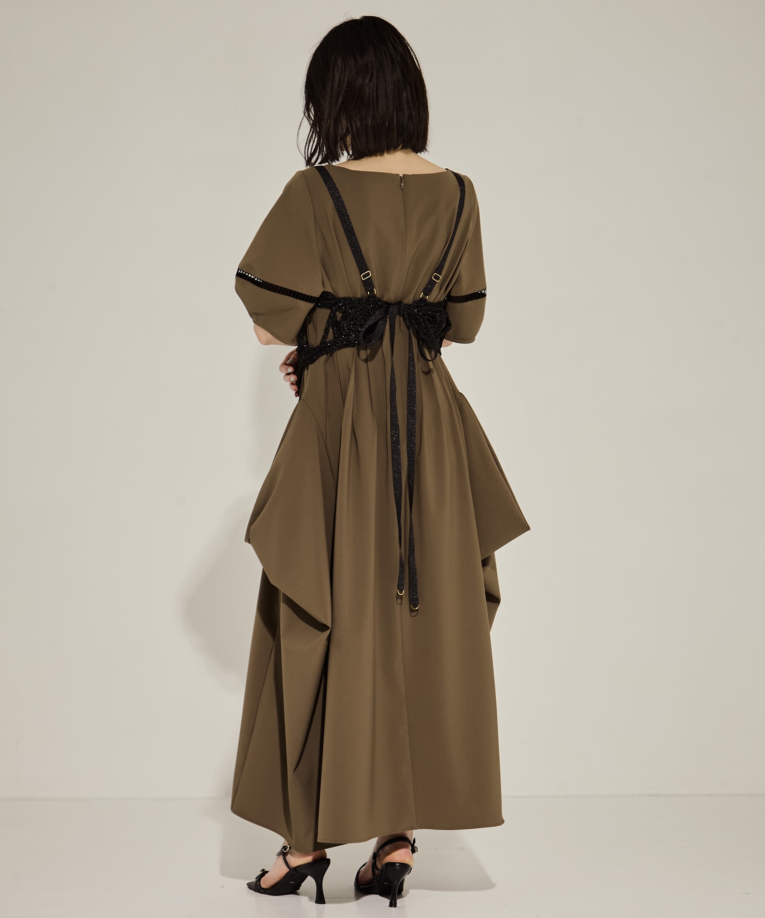 PIN TUCK VOLIME SLEEVE DRESS STUDIOUS