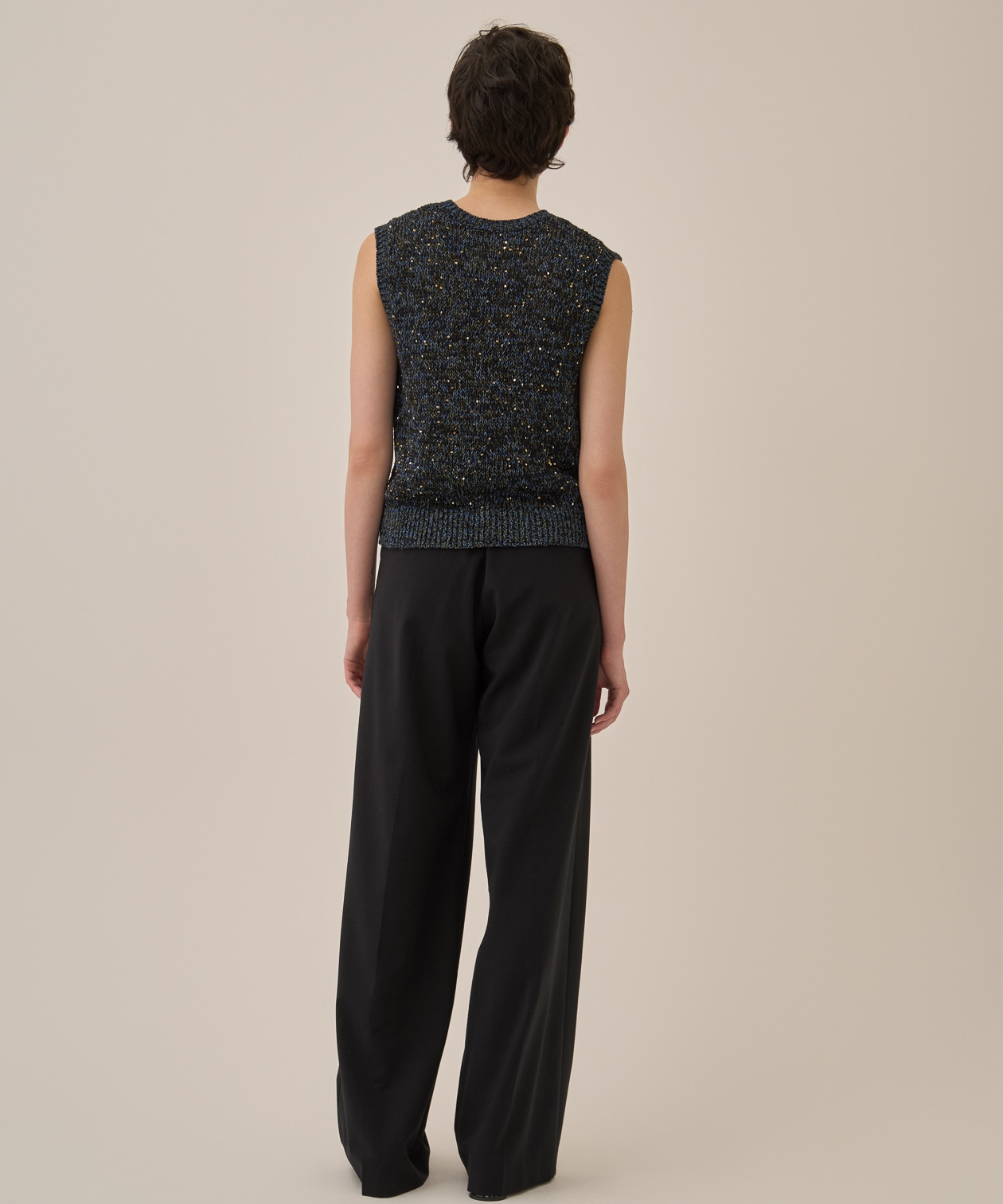 Lila Sequinned knit pullover AKIRANAKA