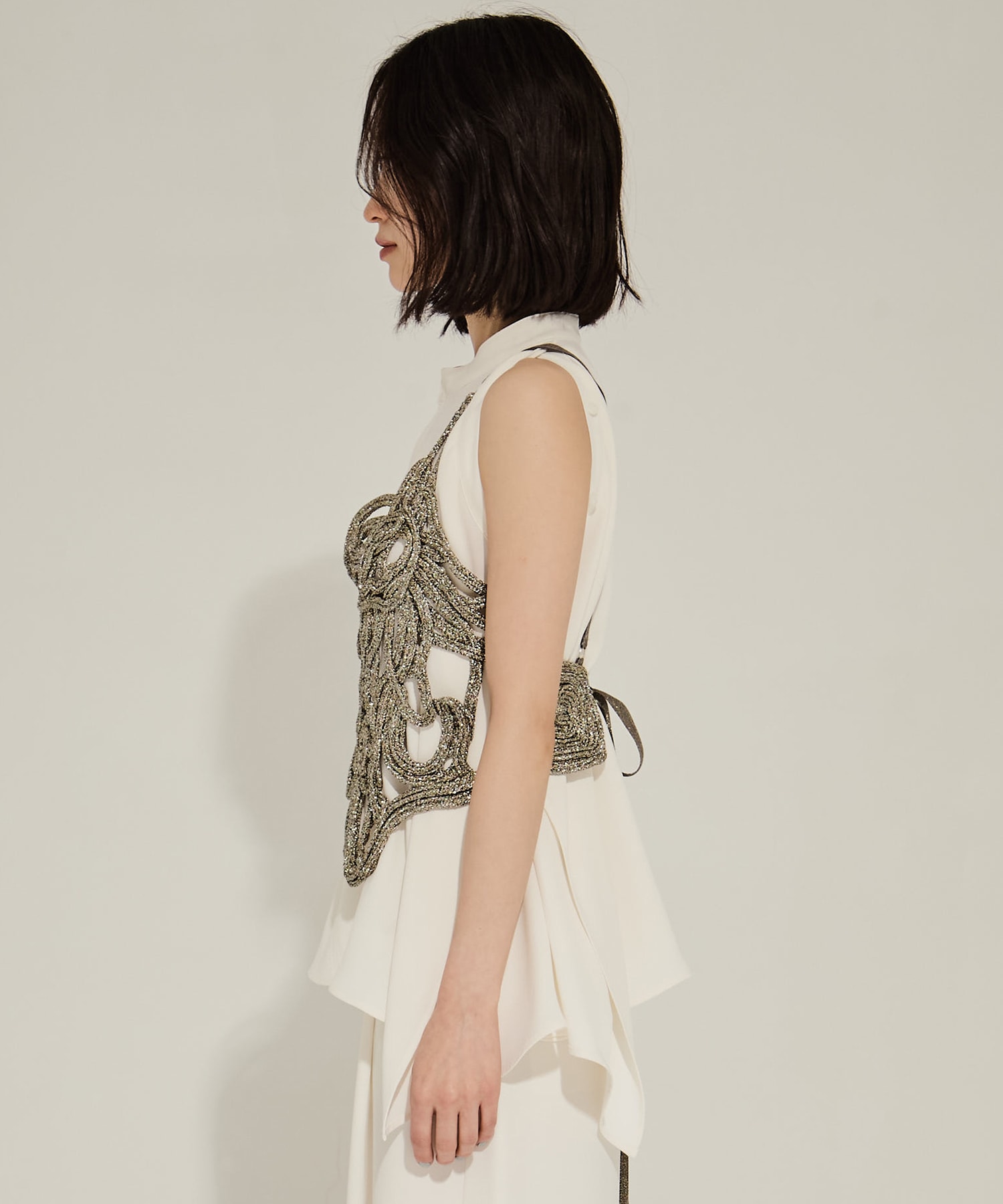 Embroidery Metalic Camisole MUKASA