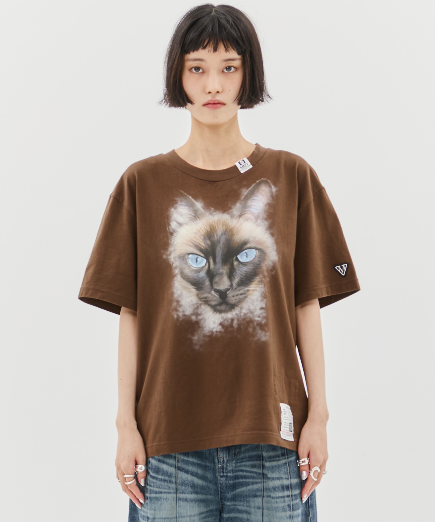 CAT PRINTED TEE Maison MIHARA YASUHIRO