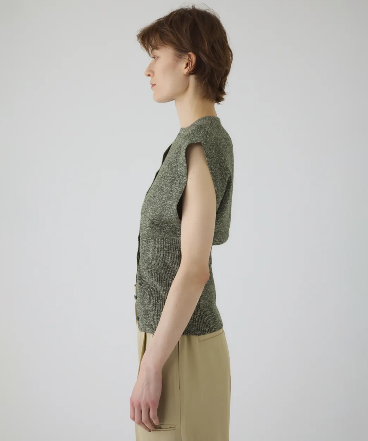 Mix yarn rib knit RIM.ARK