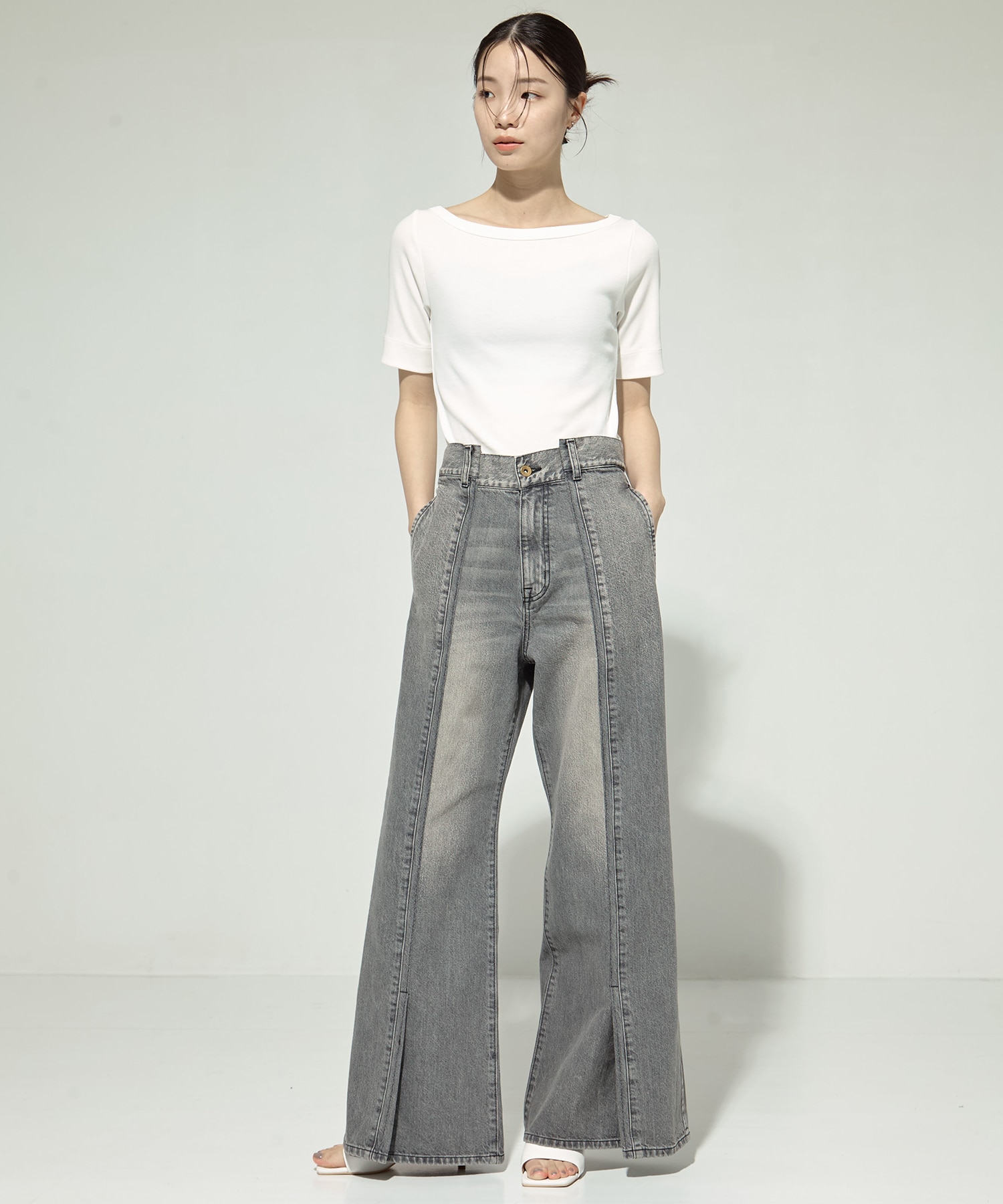 Side Folded Jeans STUDIOUS