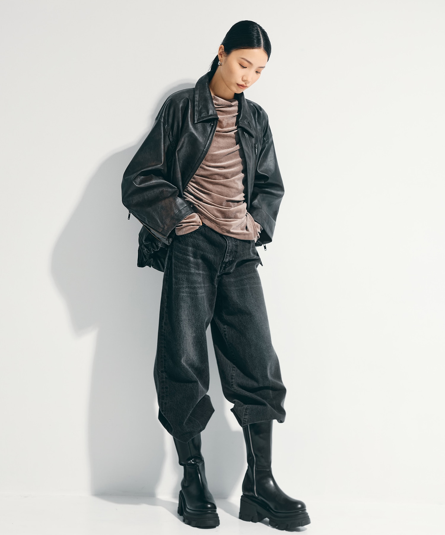 Semi Flare Dyed Jeans STUDIOUS