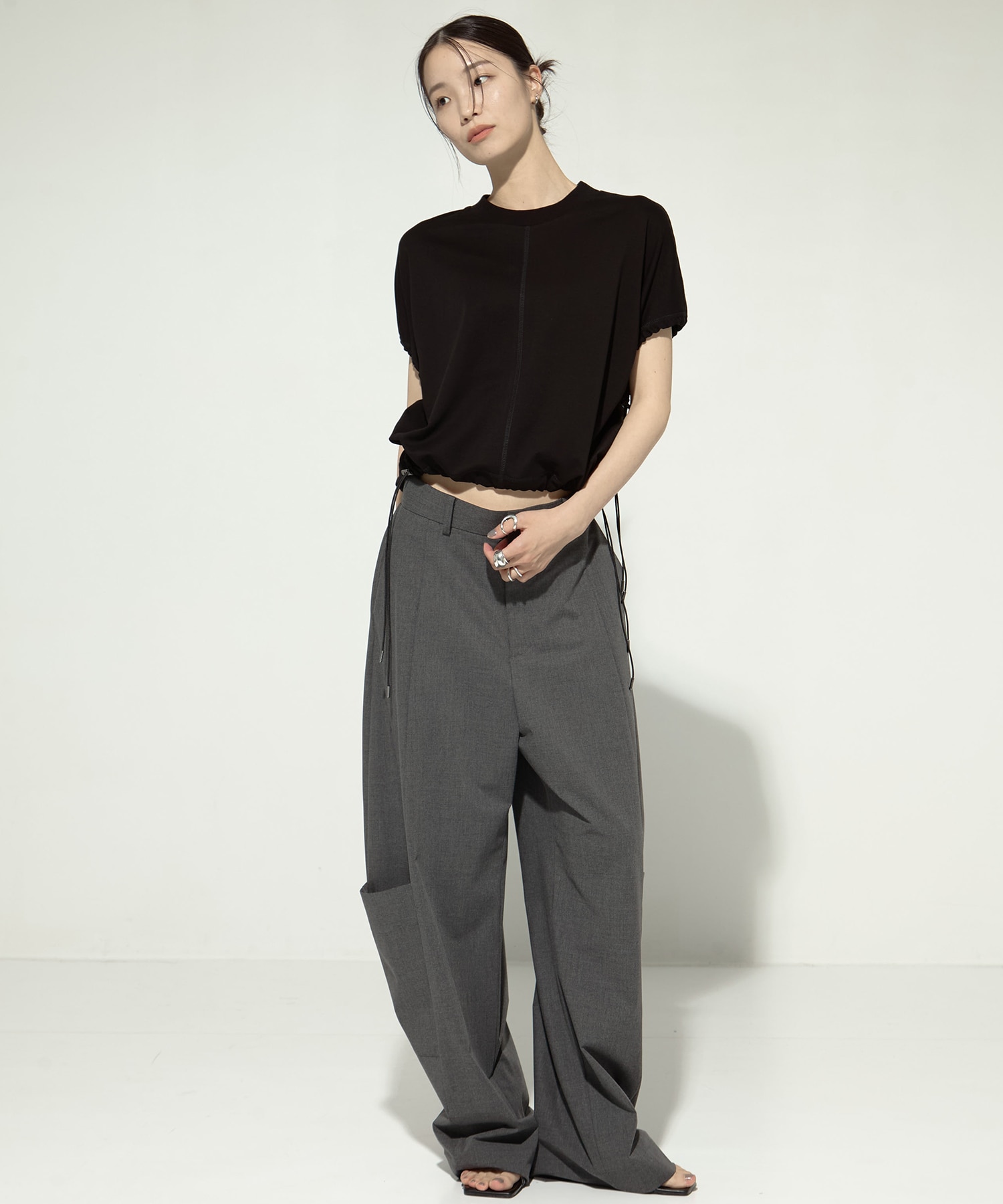 Barrel Leg Cargo Trousers STUDIOUS