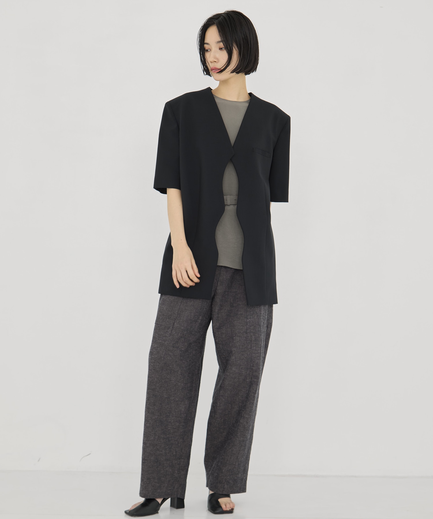 Miriam panel pants AKIRANAKA