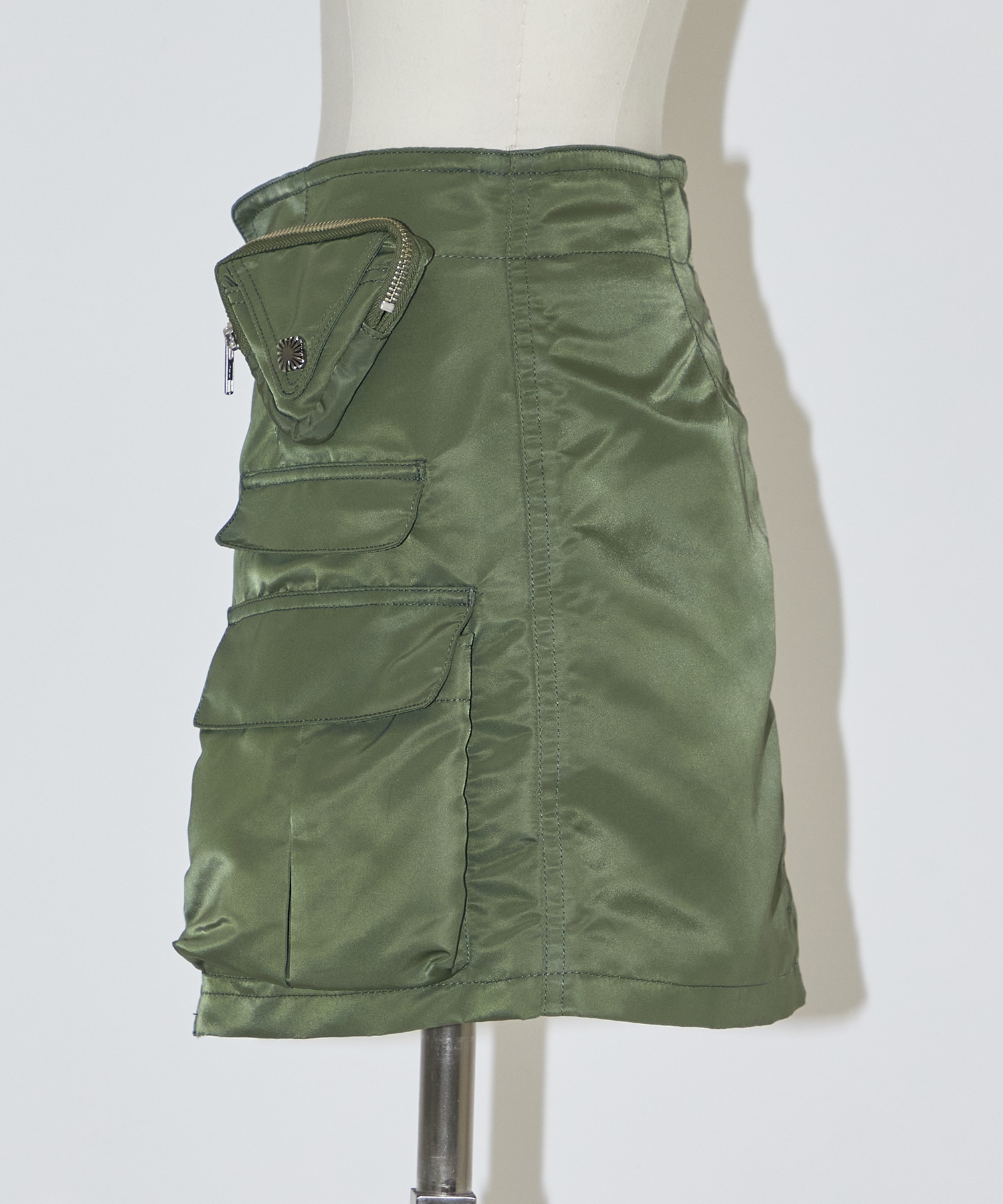 Nylon twill mini skirt TOGA