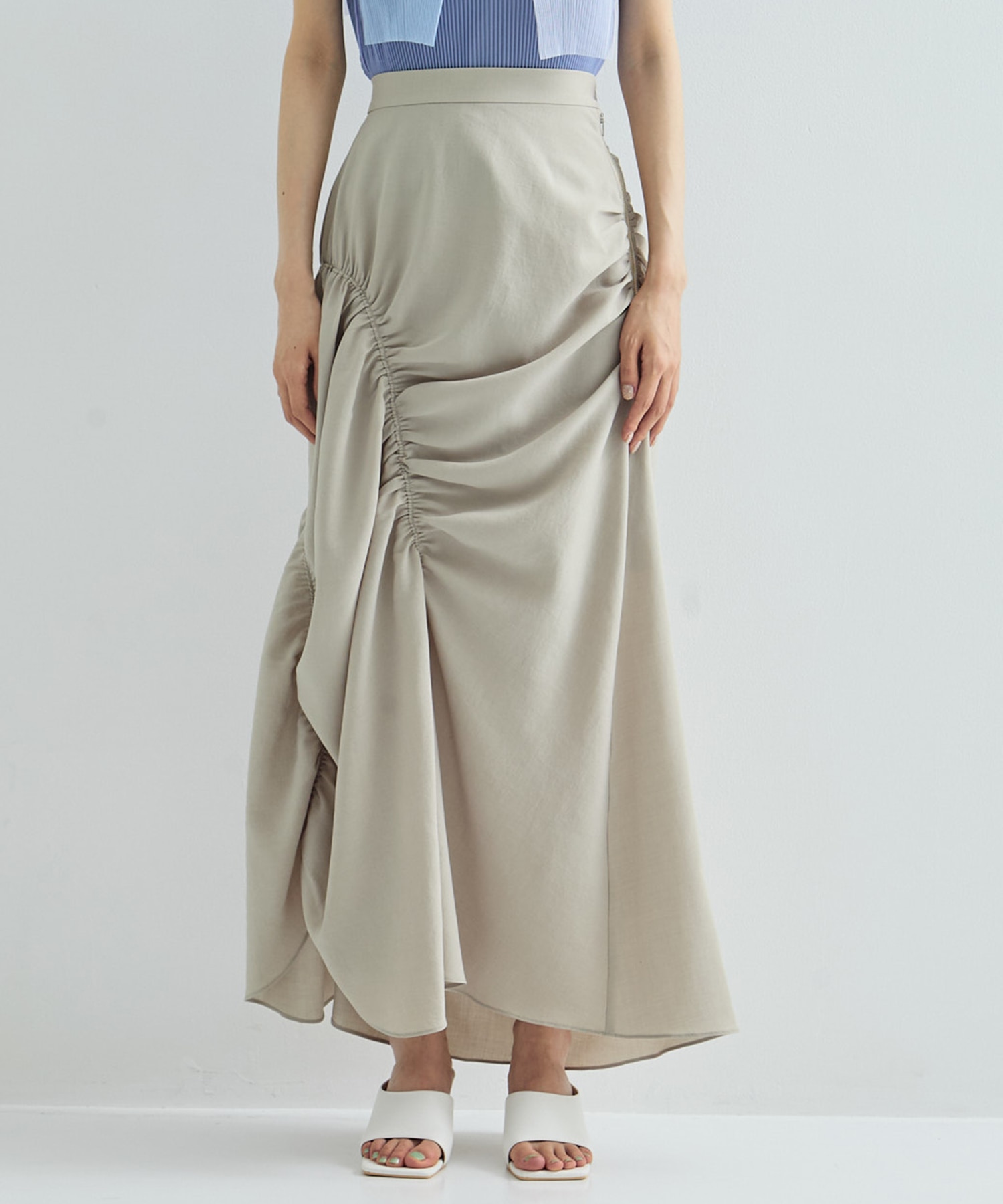 GATHER SHIRRING SKIRT STUDIOUS