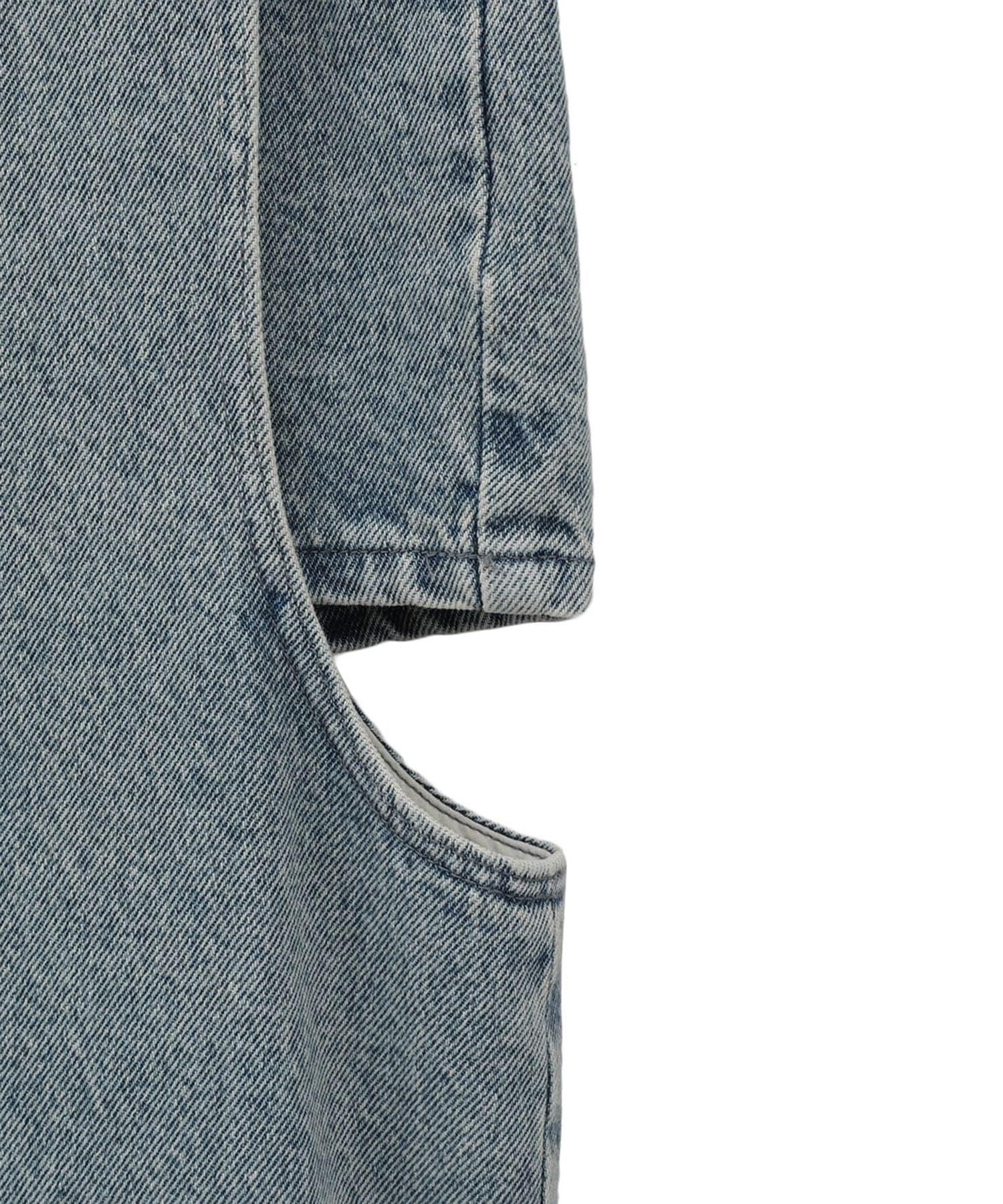 別注 サークルカットデニムスカート CLANE