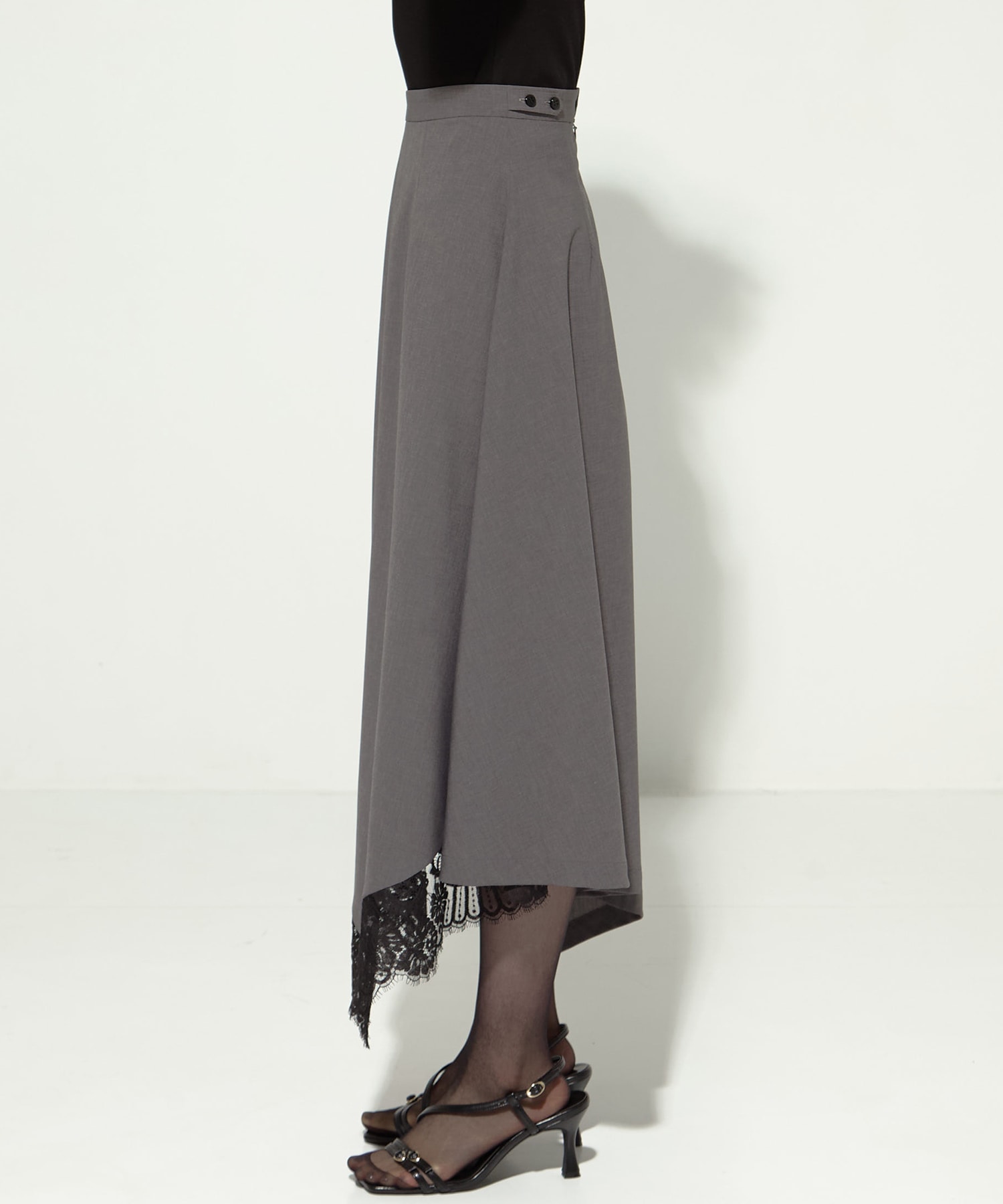 別注lace hem skirt AKANE UTSUNOMIYA