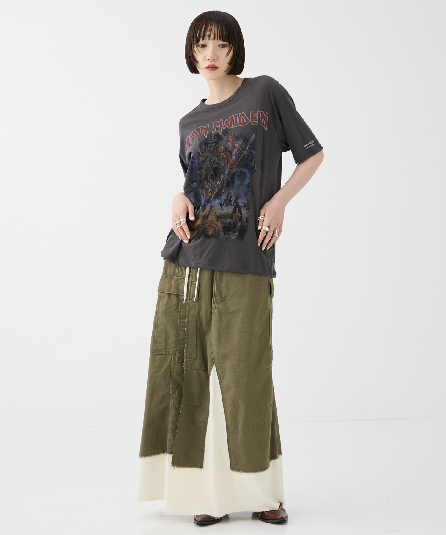 CARGO PNTS PASTED SKIRT Maison MIHARA YASUHIRO