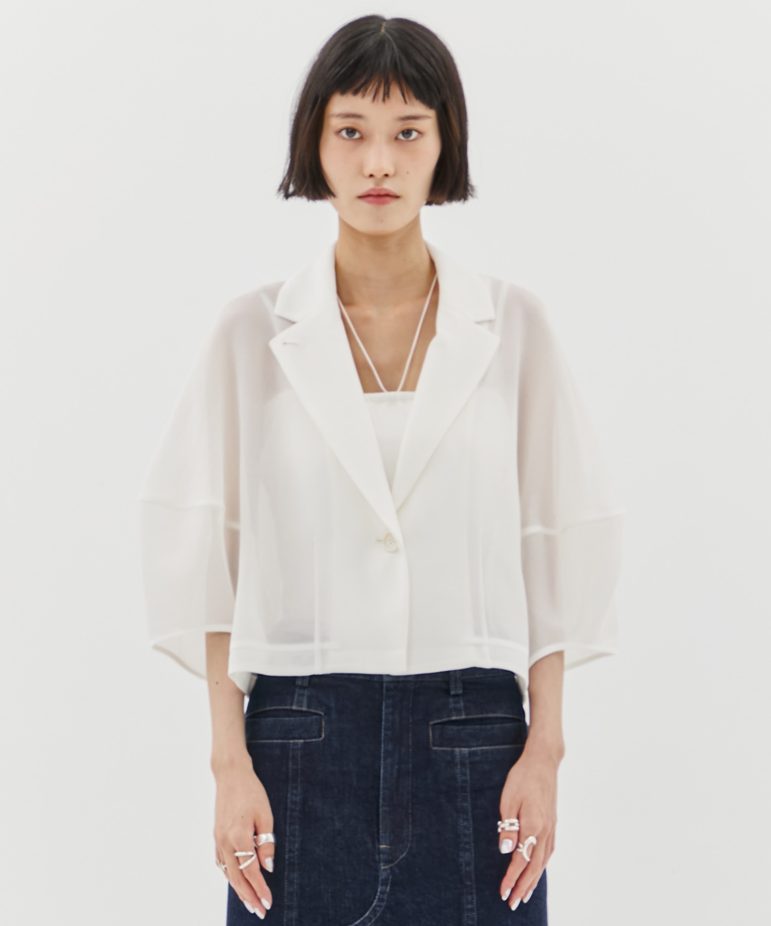 別注MESH LANTERN JACKET CLANE