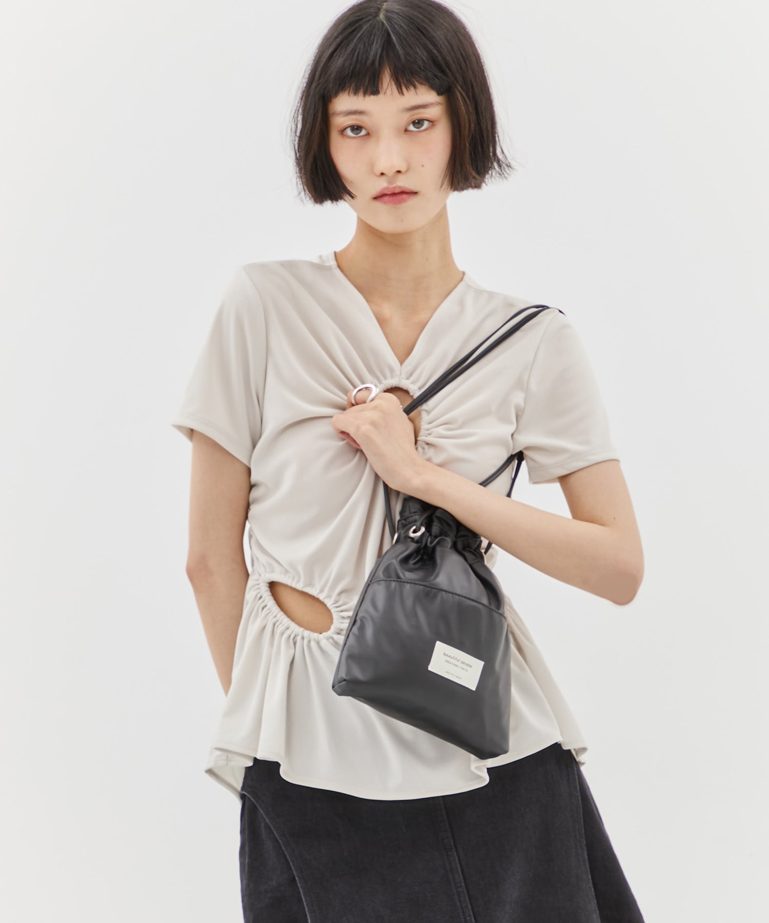 別注2wayショルダー巾着バッグ beautiful people