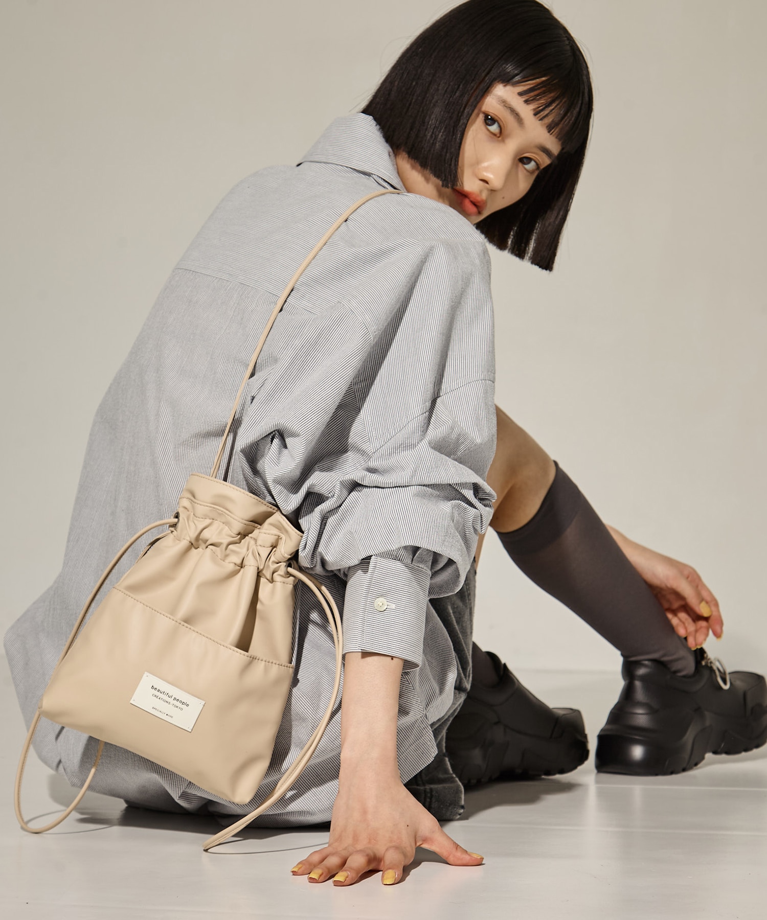 別注2wayショルダー巾着バッグ beautiful people