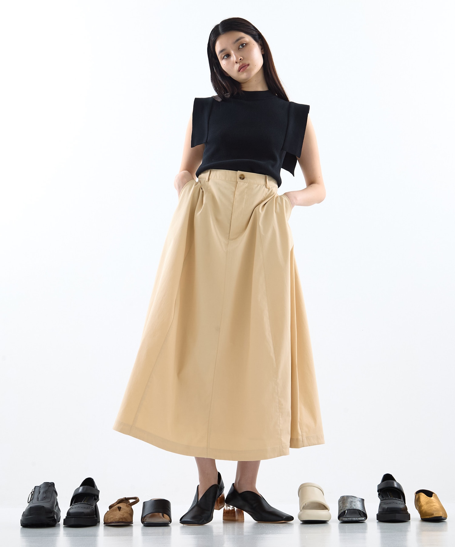 ERIN LEATHER PUMPS ALM