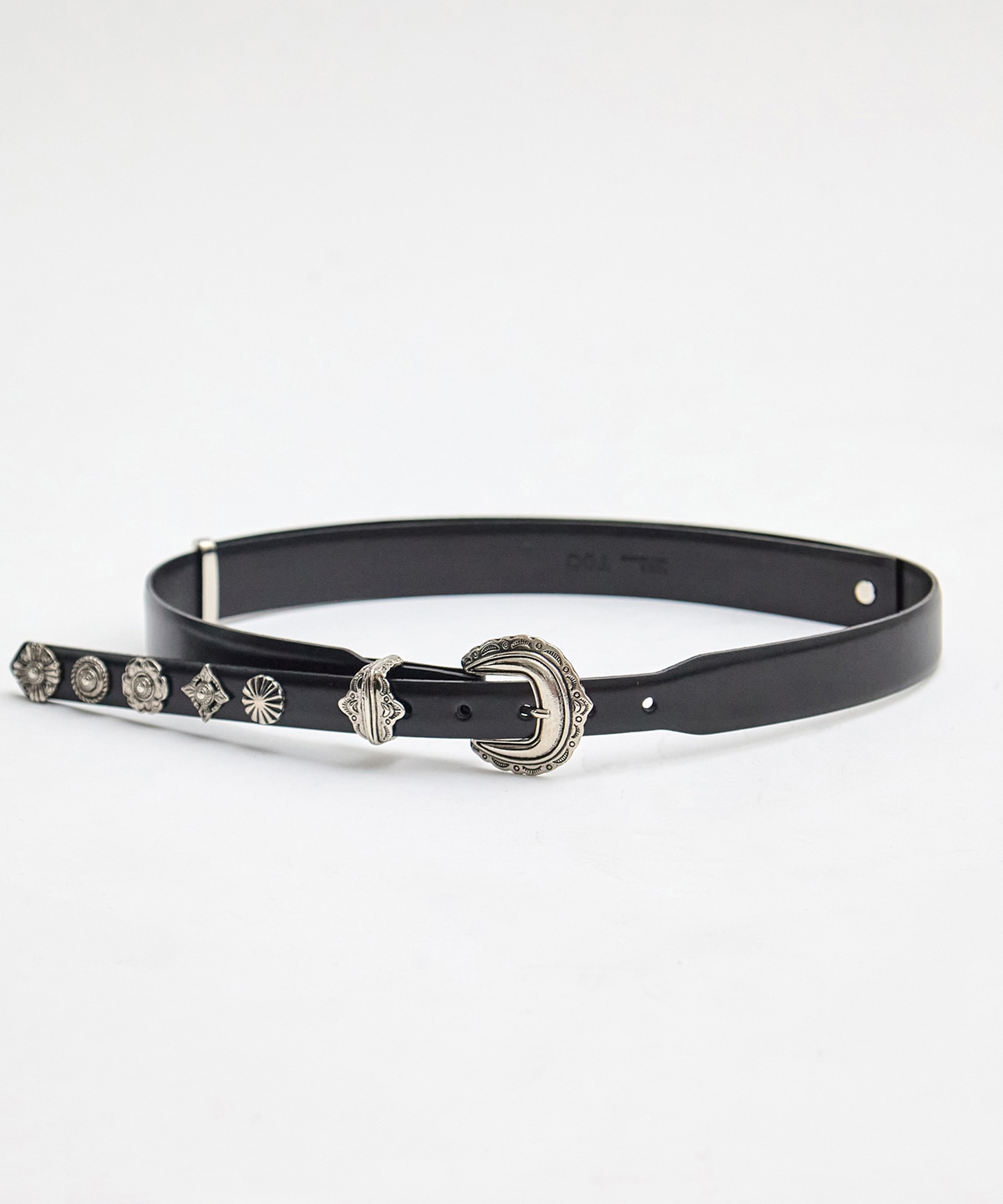 Motif leather belt TOGA