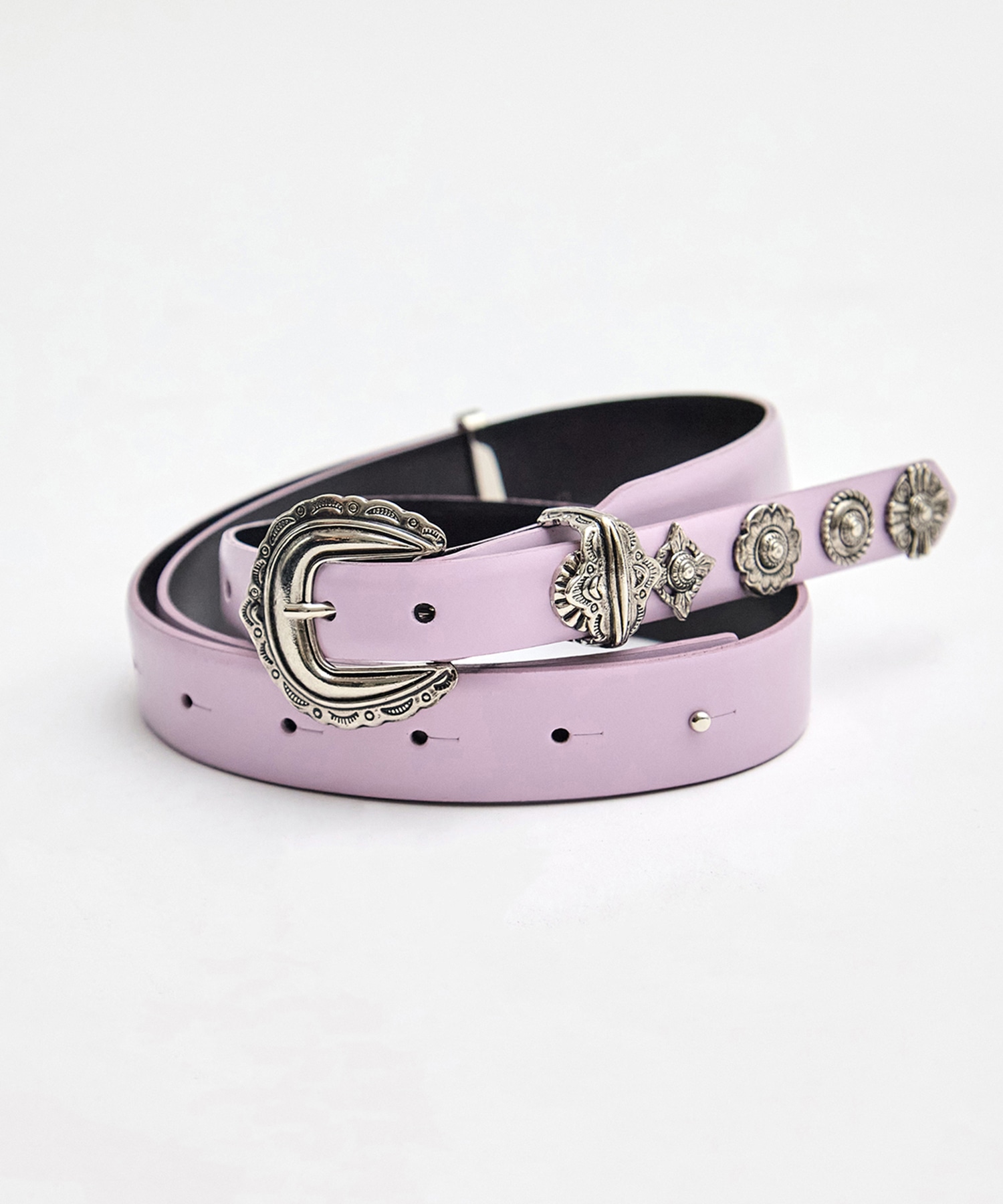 Motif leather belt TOGA