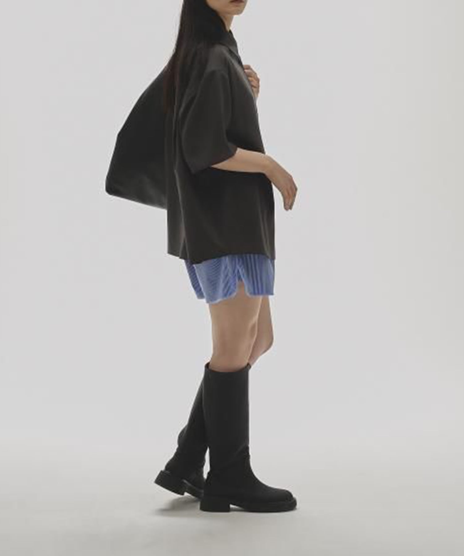 Silk100％　Harfsleeve Shirts TODAYFUL