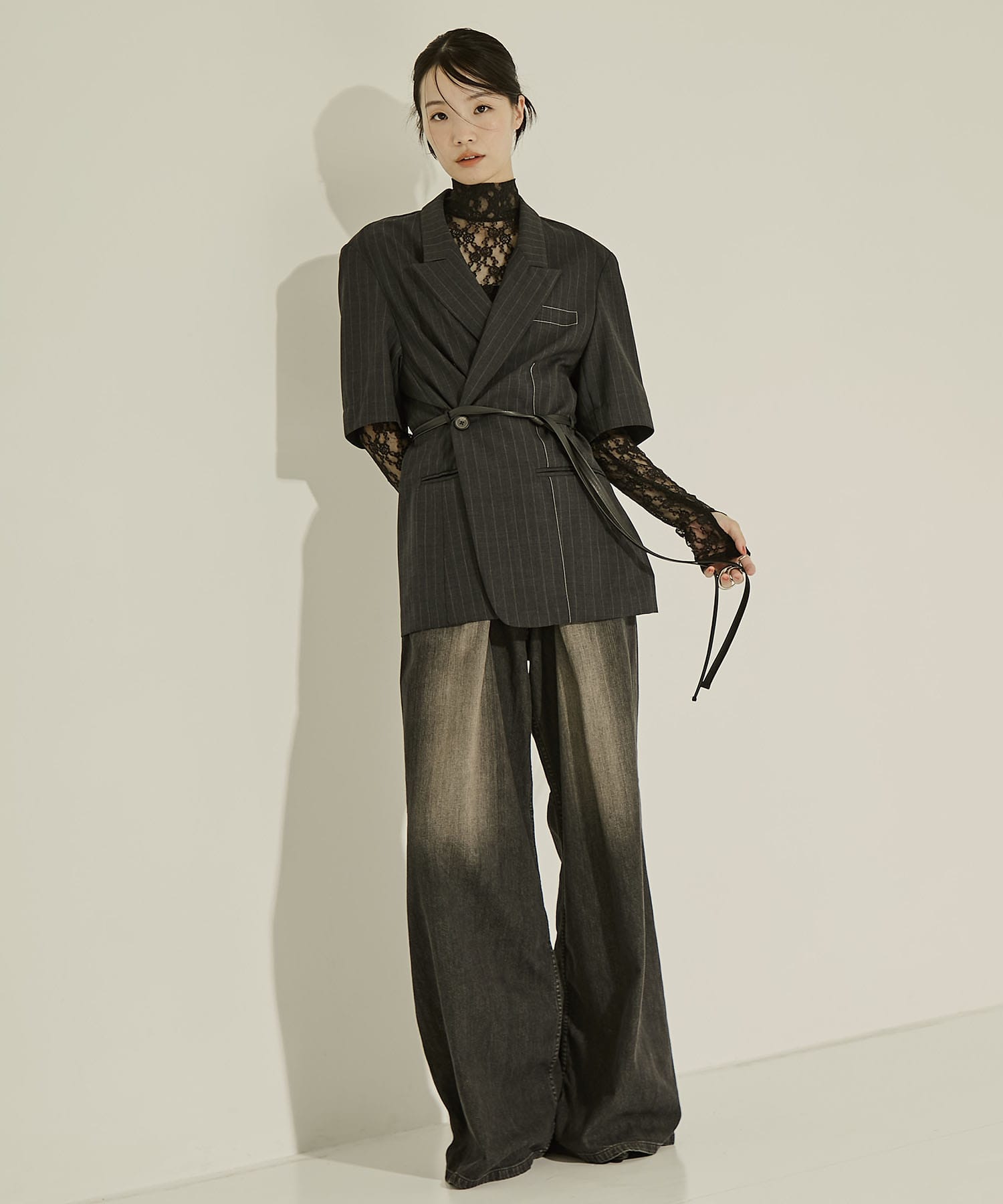 Half Sleeve Summer Wool Jacket STUDIOUS