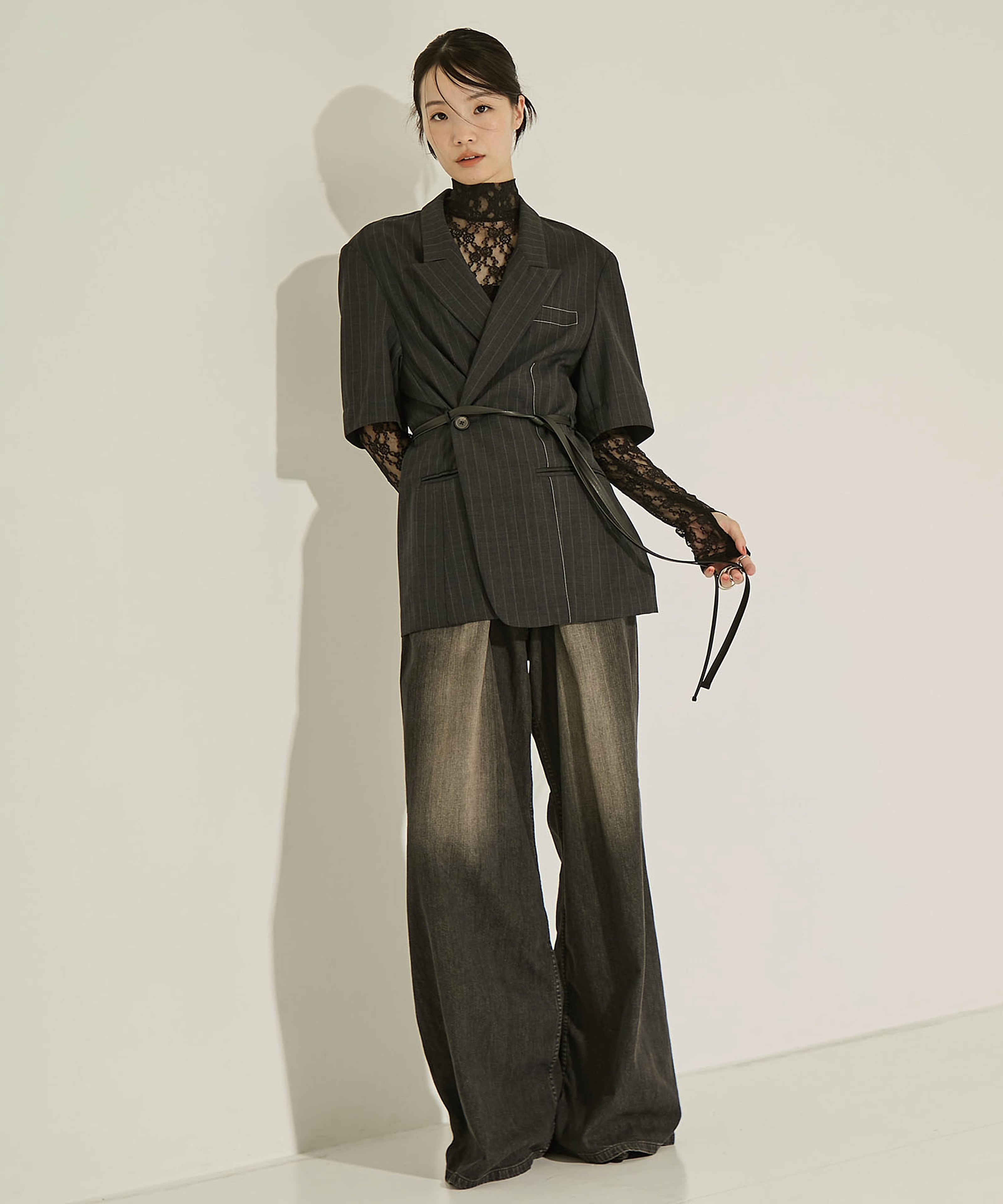 Half Sleeve Summer Wool Jacket STUDIOUS