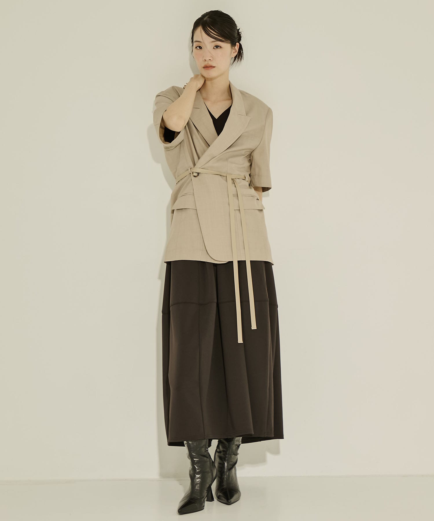 Half Sleeve Summer Wool Jacket STUDIOUS