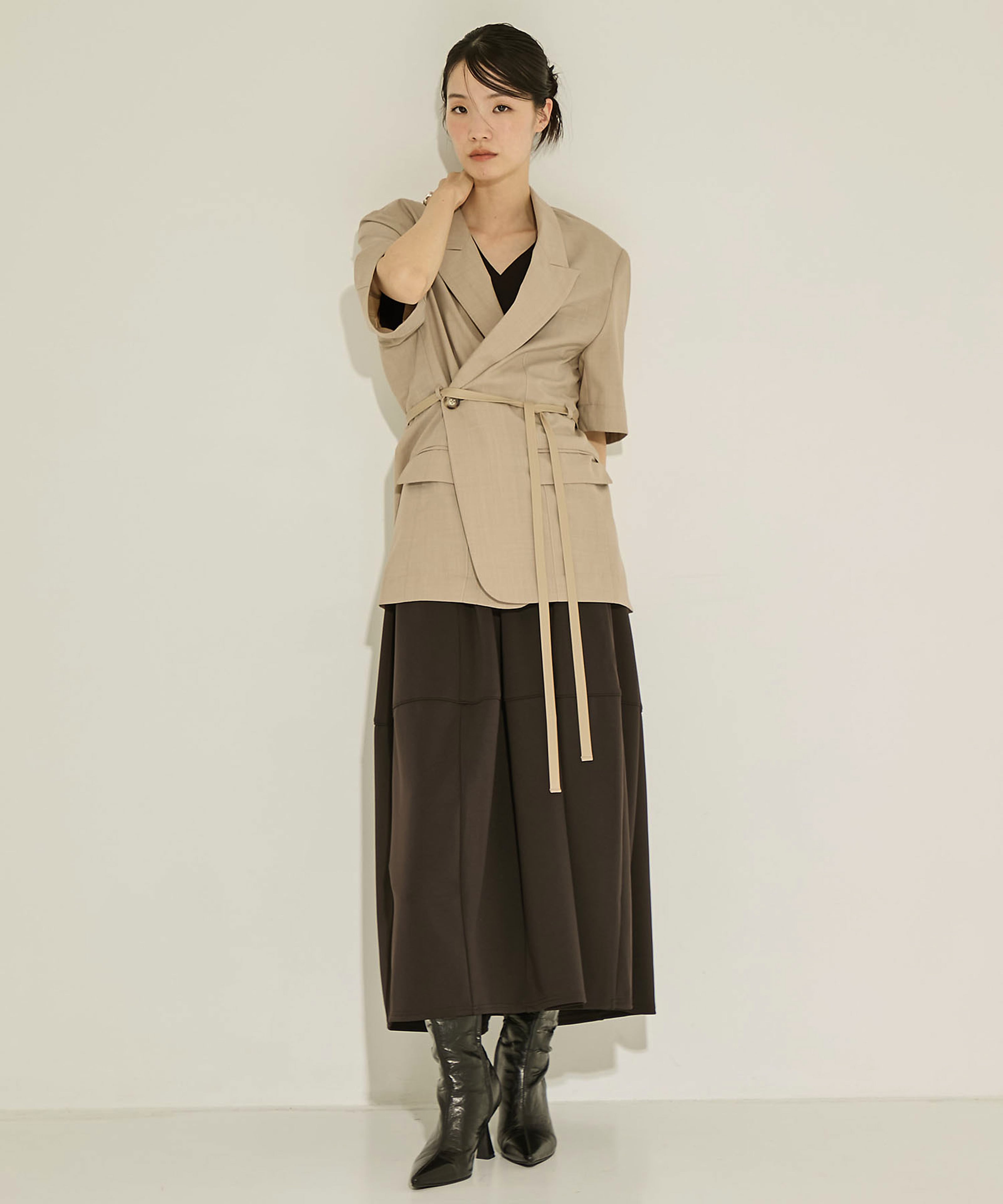 Half Sleeve Summer Wool Jacket STUDIOUS