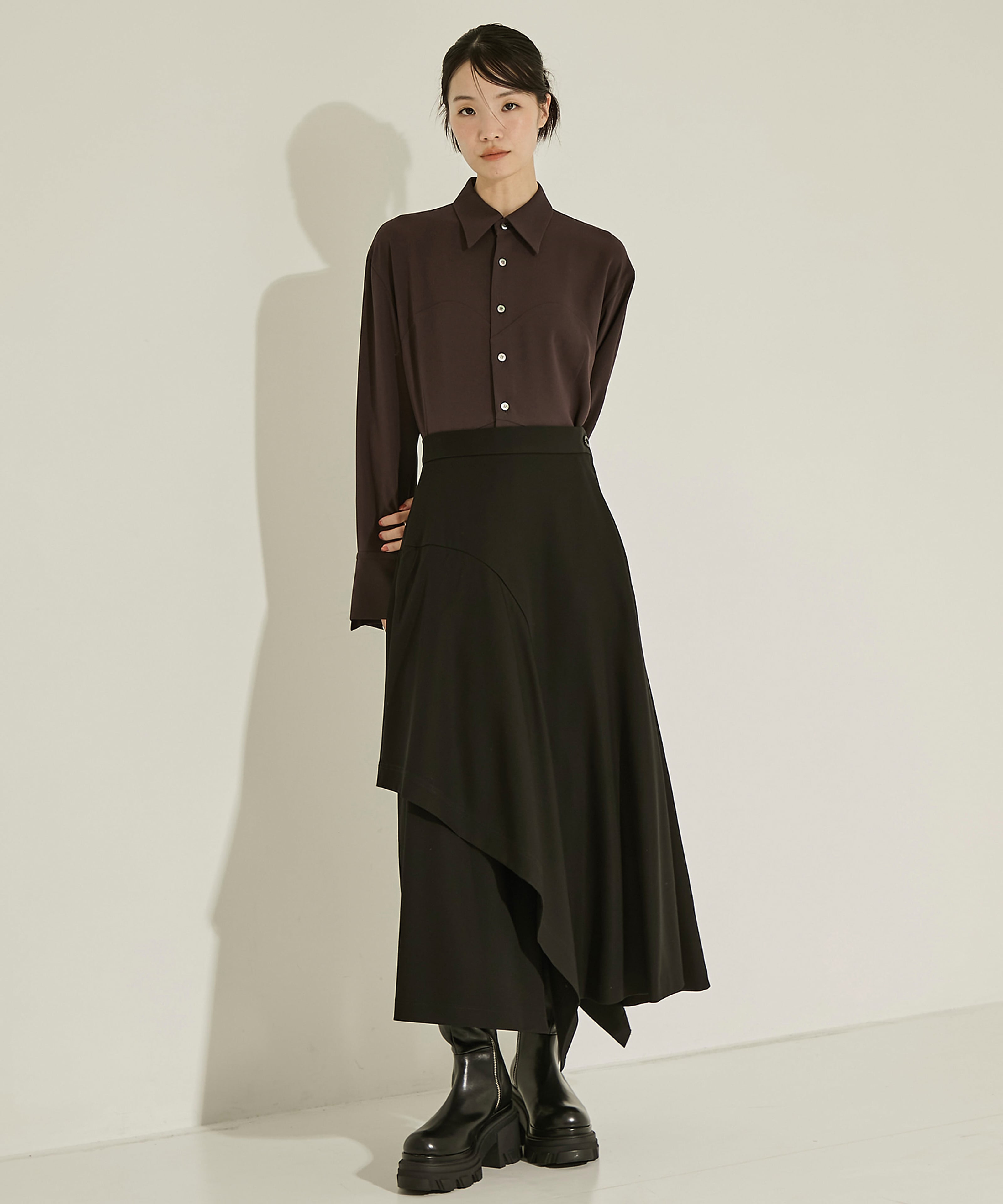 Peplum Hem Shirt UJOH