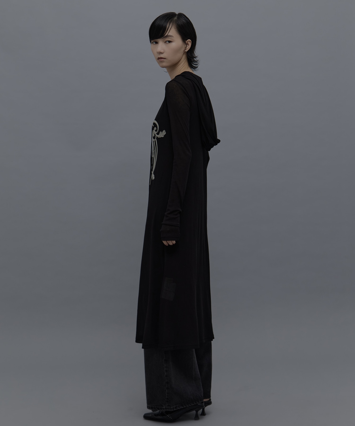 別注 iron embroidery cotton sheer onpiec tanakadaisuke