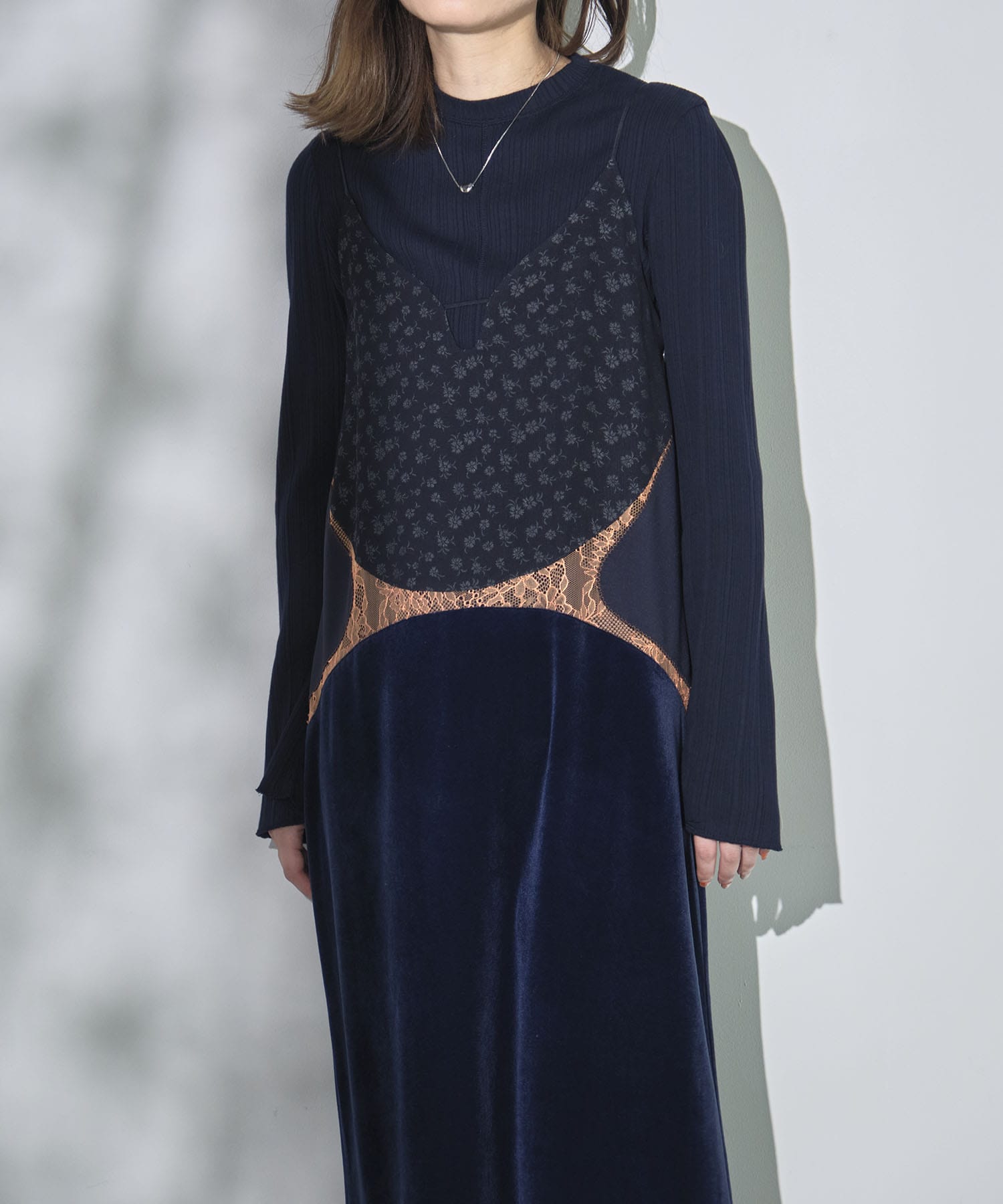Random Ribbed Organic Cotton Long Sleeve Top Mame Kurogouchi