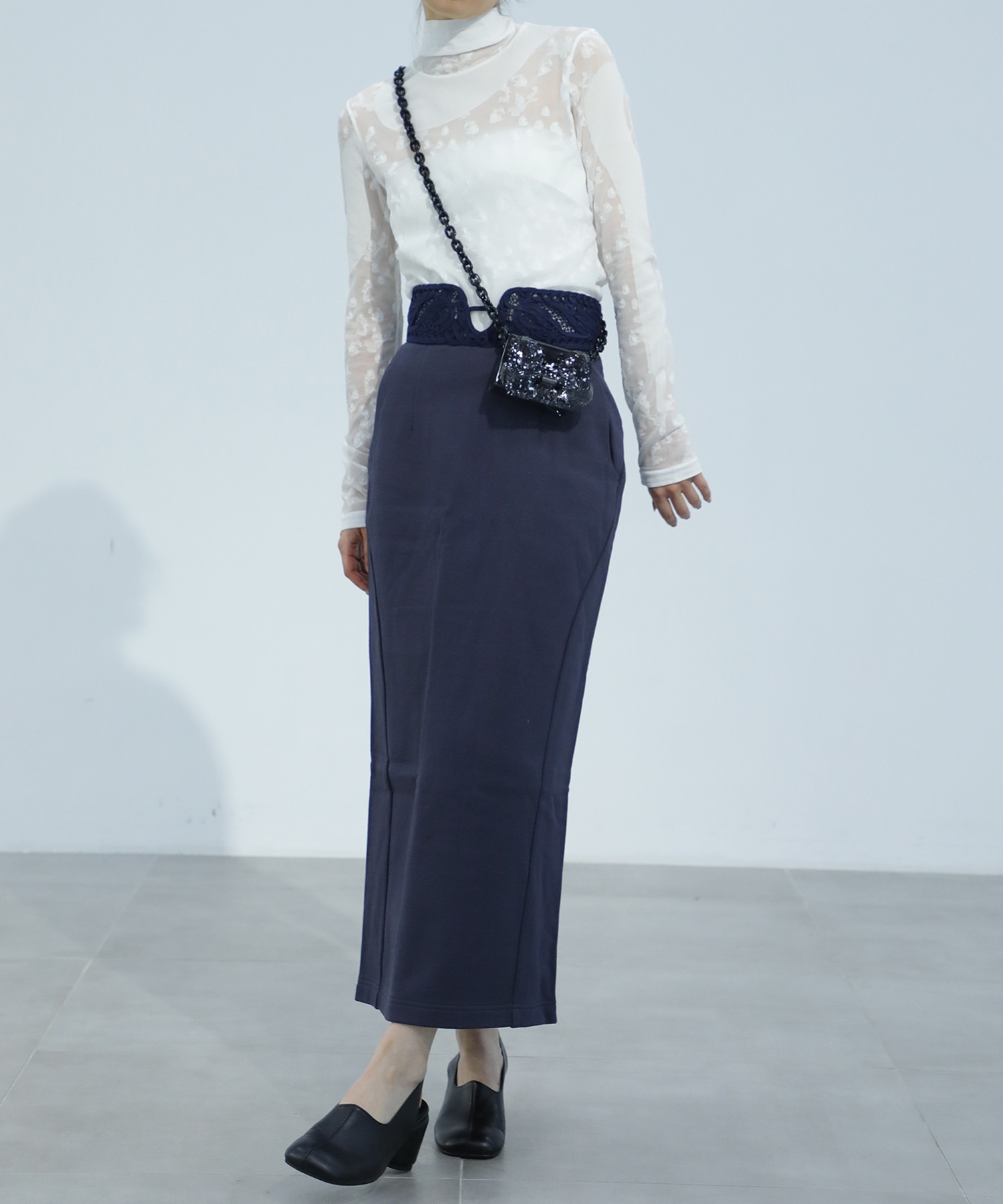 Knitted High Neck Top Mame Kurogouchi