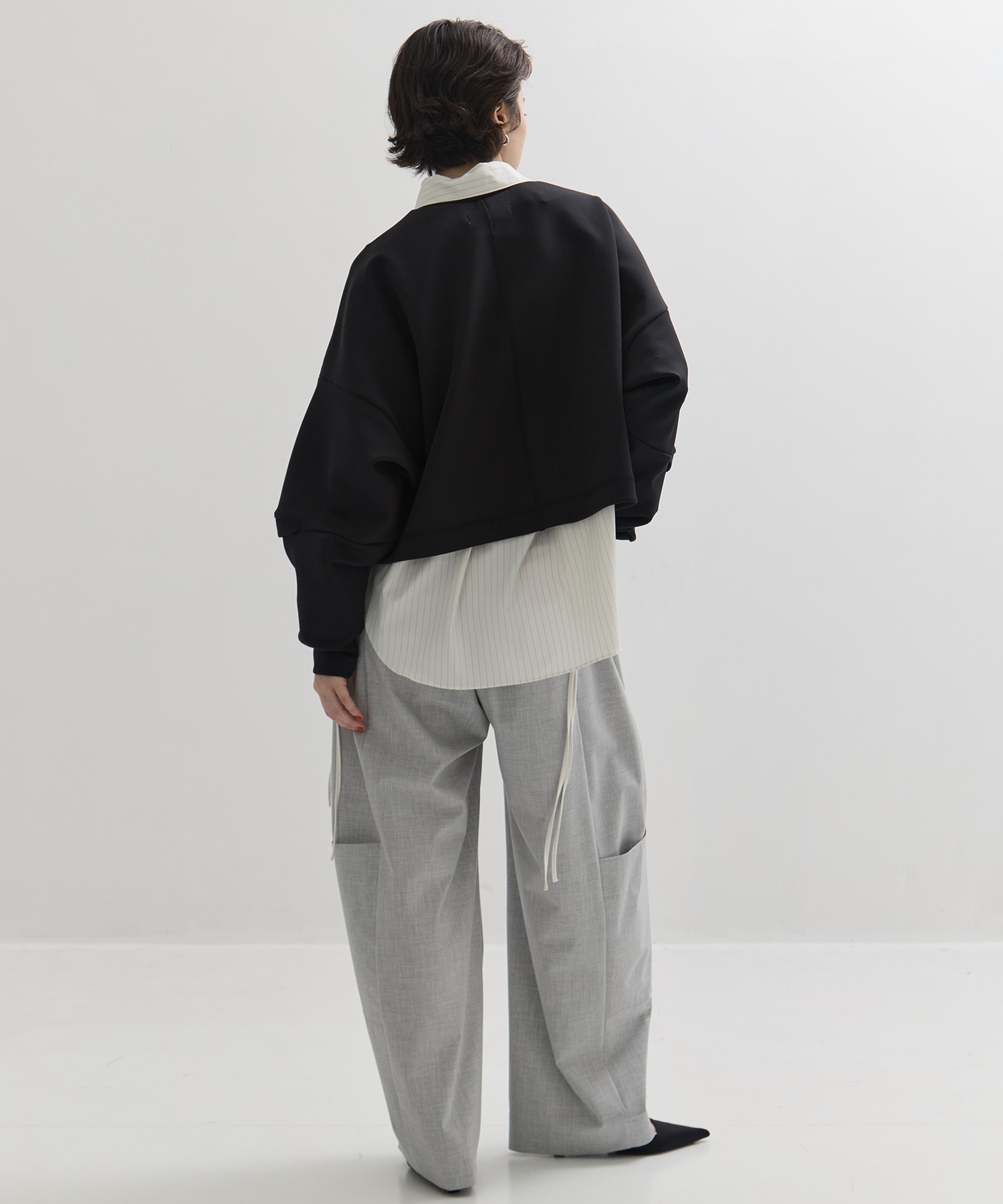 Draw Cord Cropped T UJOH