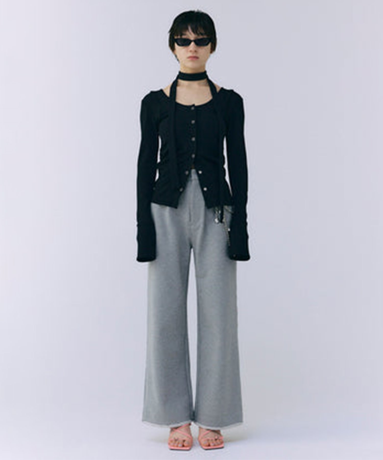 SCARF CHOKER TOPS JOSEMOON