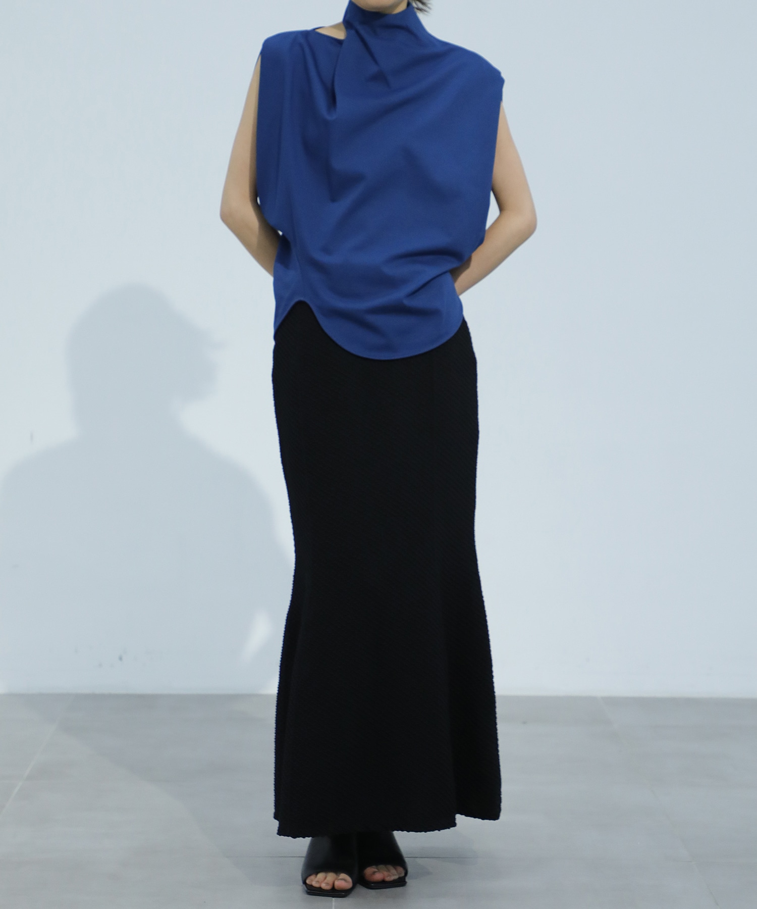 Cotton Jersey Asymmetry Top Mame Kurogouchi
