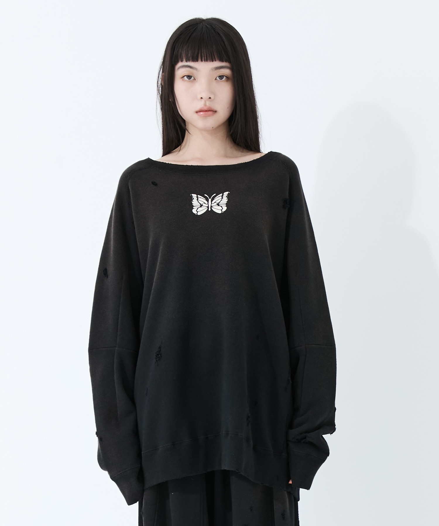 Deconstructed Sweat Shirt  Cotton French Terry Needles