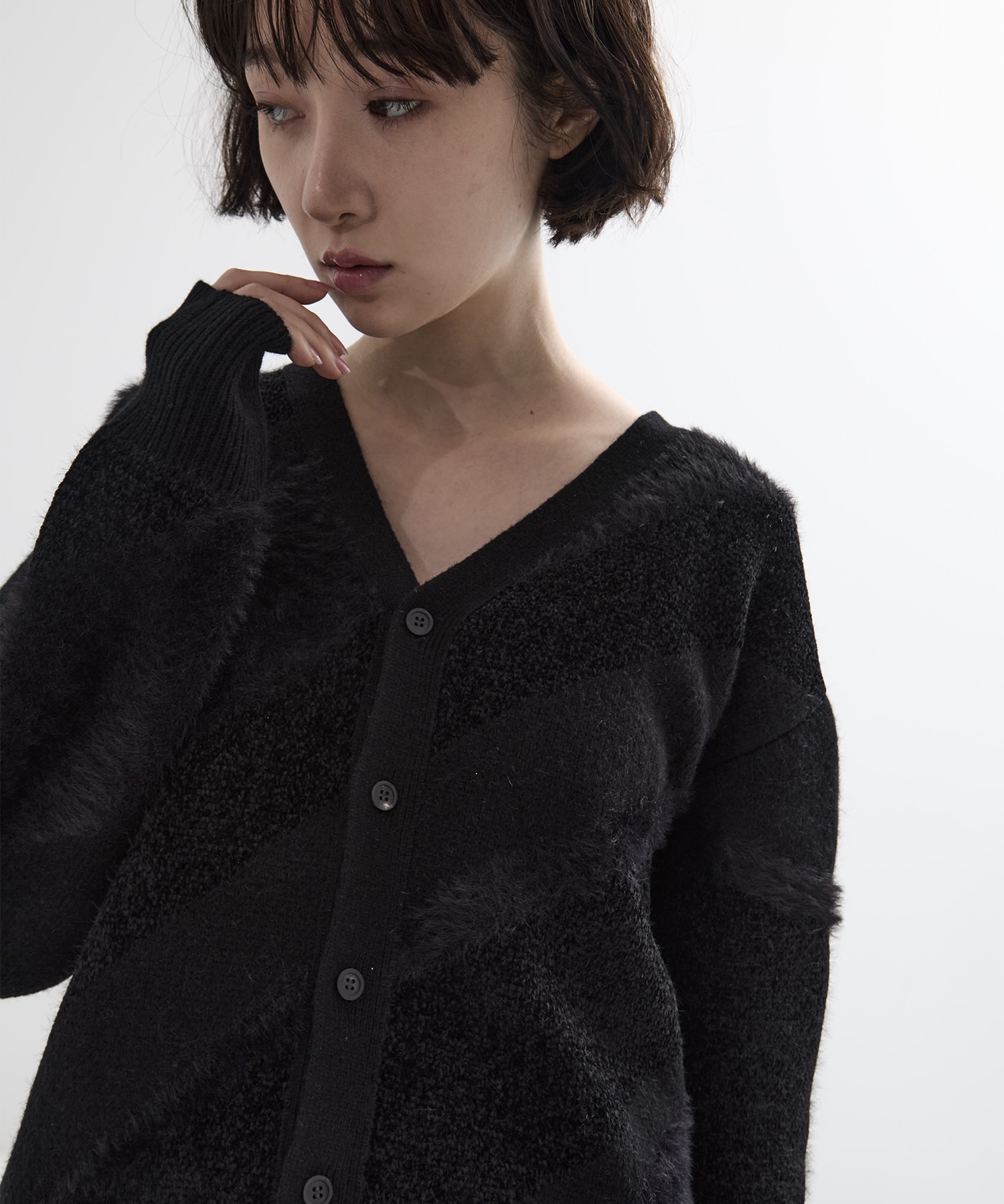 Regimental knit cardigan TOGA